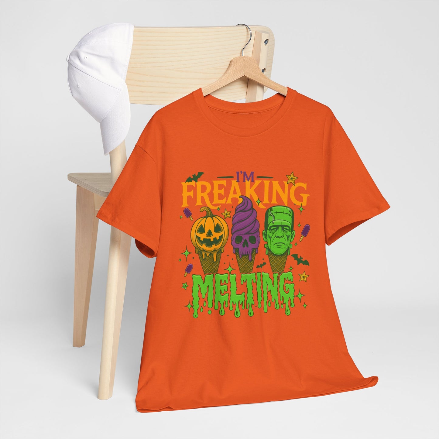 Halloween Unisex Heavy Cotton Tee, Fun Fall Shirt, Halloween Costume Top, Spooky Party Tee, Trick or Treat Apparel