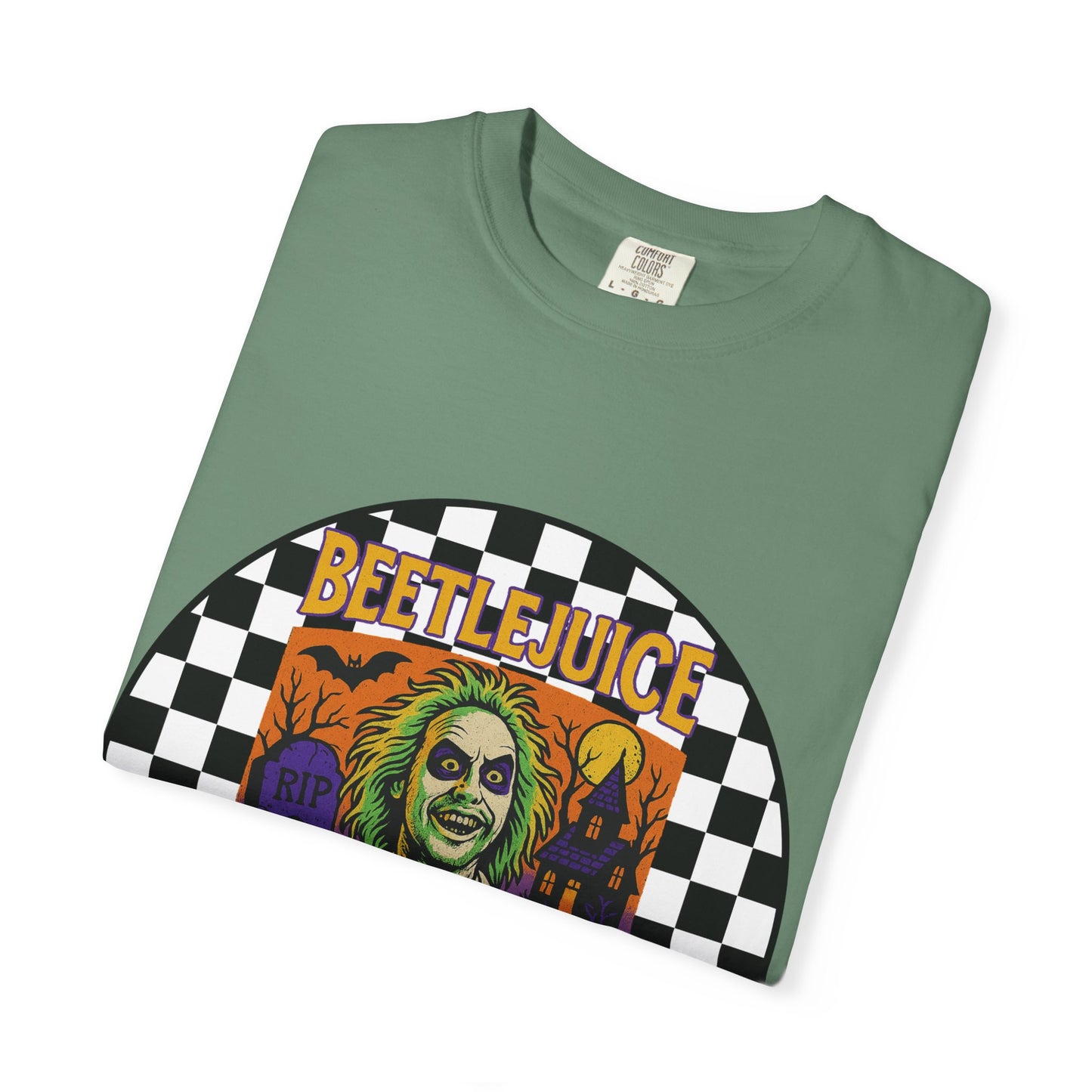 Beetlejuice Unisex T-shirt, Spooky Graphic Tee, Halloween Costume Shirt, Movie Fan Apparel, Eerie Clothing Gift