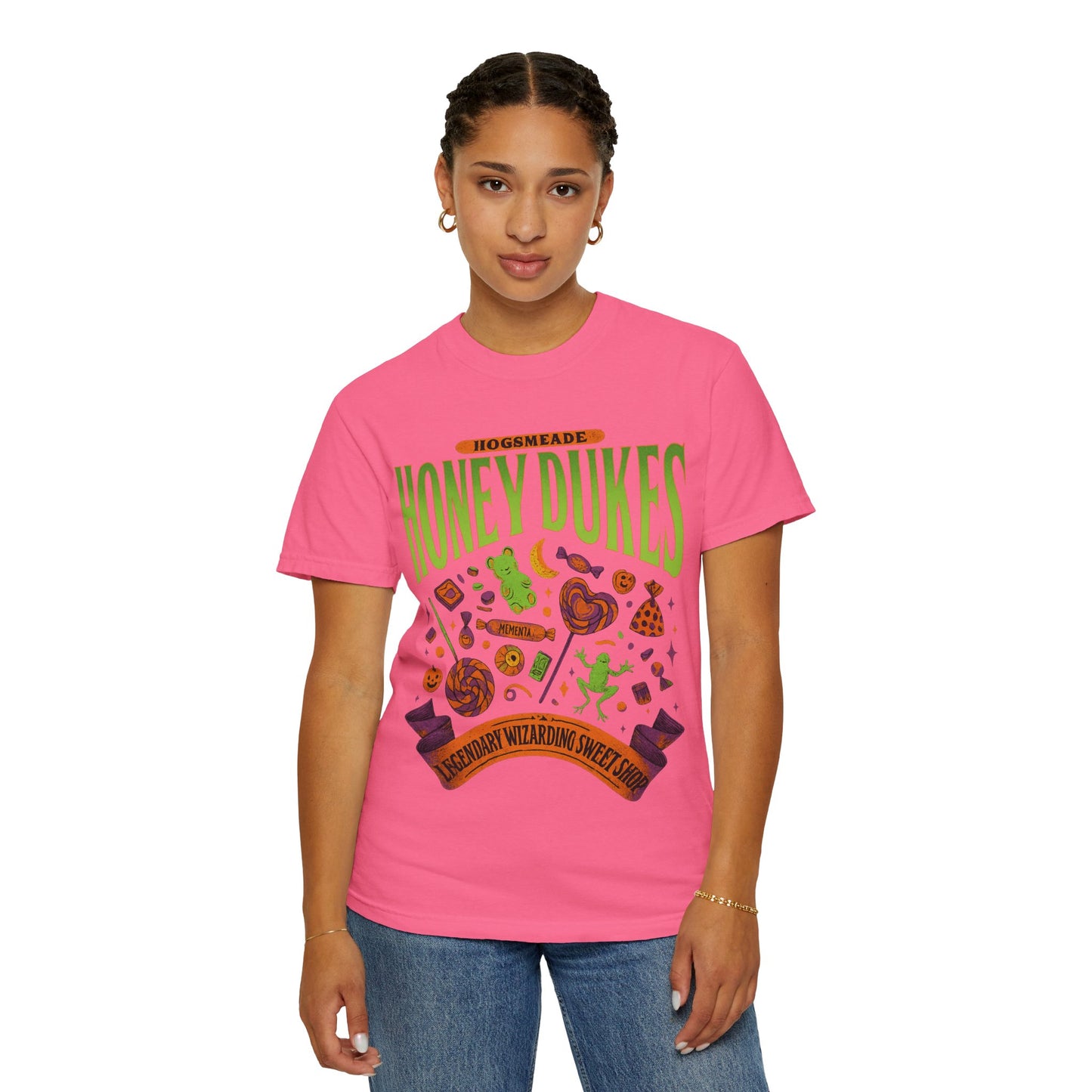 Honey Dukes Wizarding T-Shirt | Unisex Garment-Dyed Tee, Perfect for Fans, Gifts, Celebrations, Cosplay, and Everyday Wear