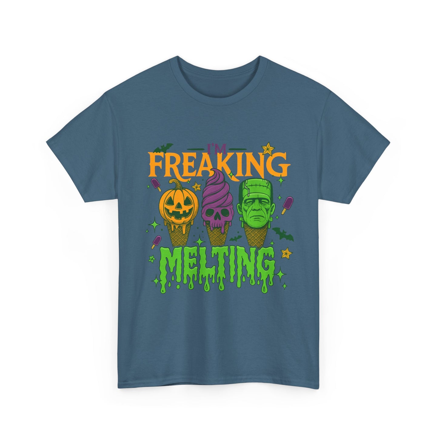 Halloween Unisex Heavy Cotton Tee, Fun Fall Shirt, Halloween Costume Top, Spooky Party Tee, Trick or Treat Apparel