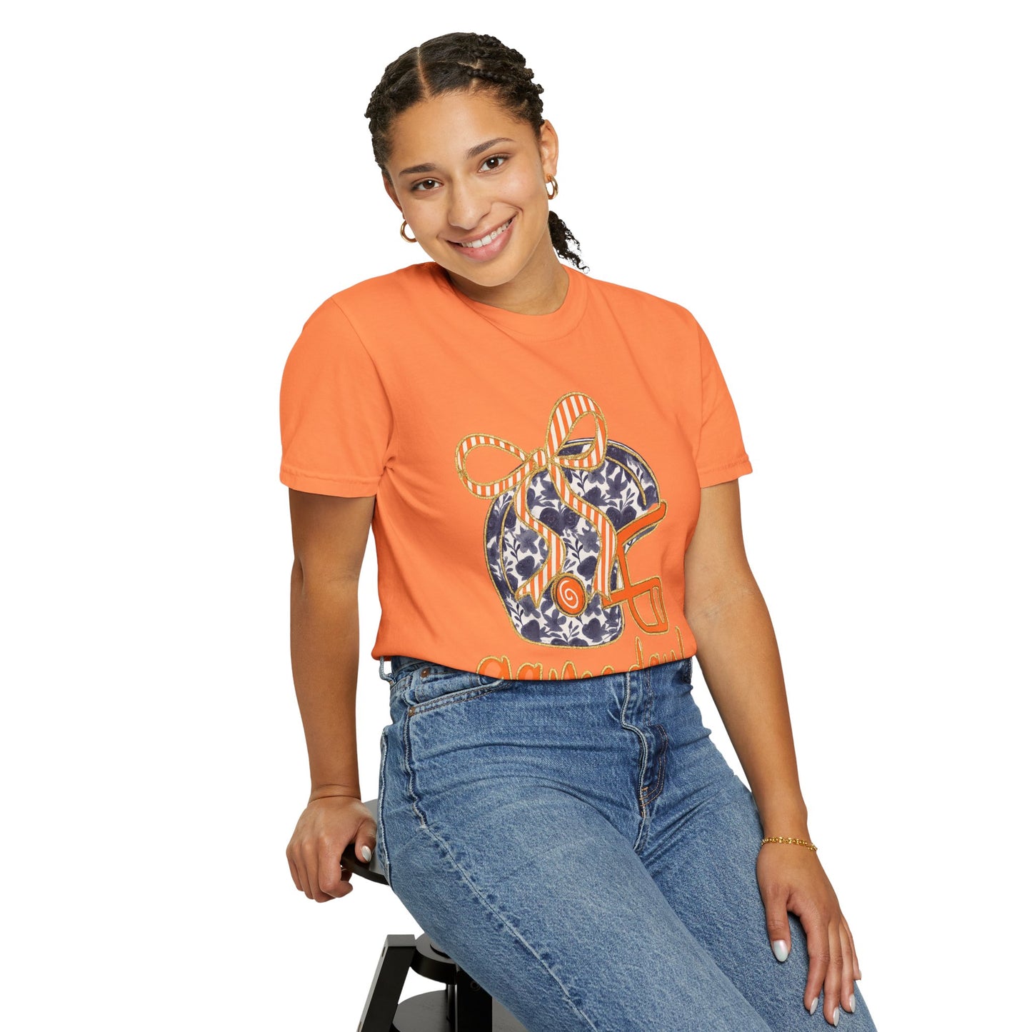 Game Day Coquette Style, Football Helmet T-Shirt | Unisex Sports Tee for Football Fans | Perfect for Tailgating, Game Everyday Wear
