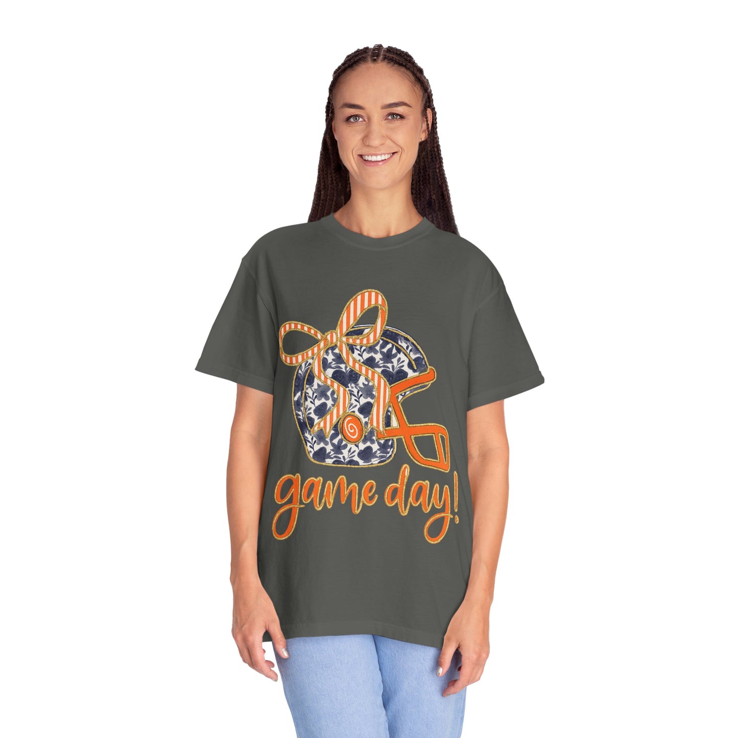 Game Day Coquette Style, Football Helmet T-Shirt | Unisex Sports Tee for Football Fans | Perfect for Tailgating, Game Everyday Wear