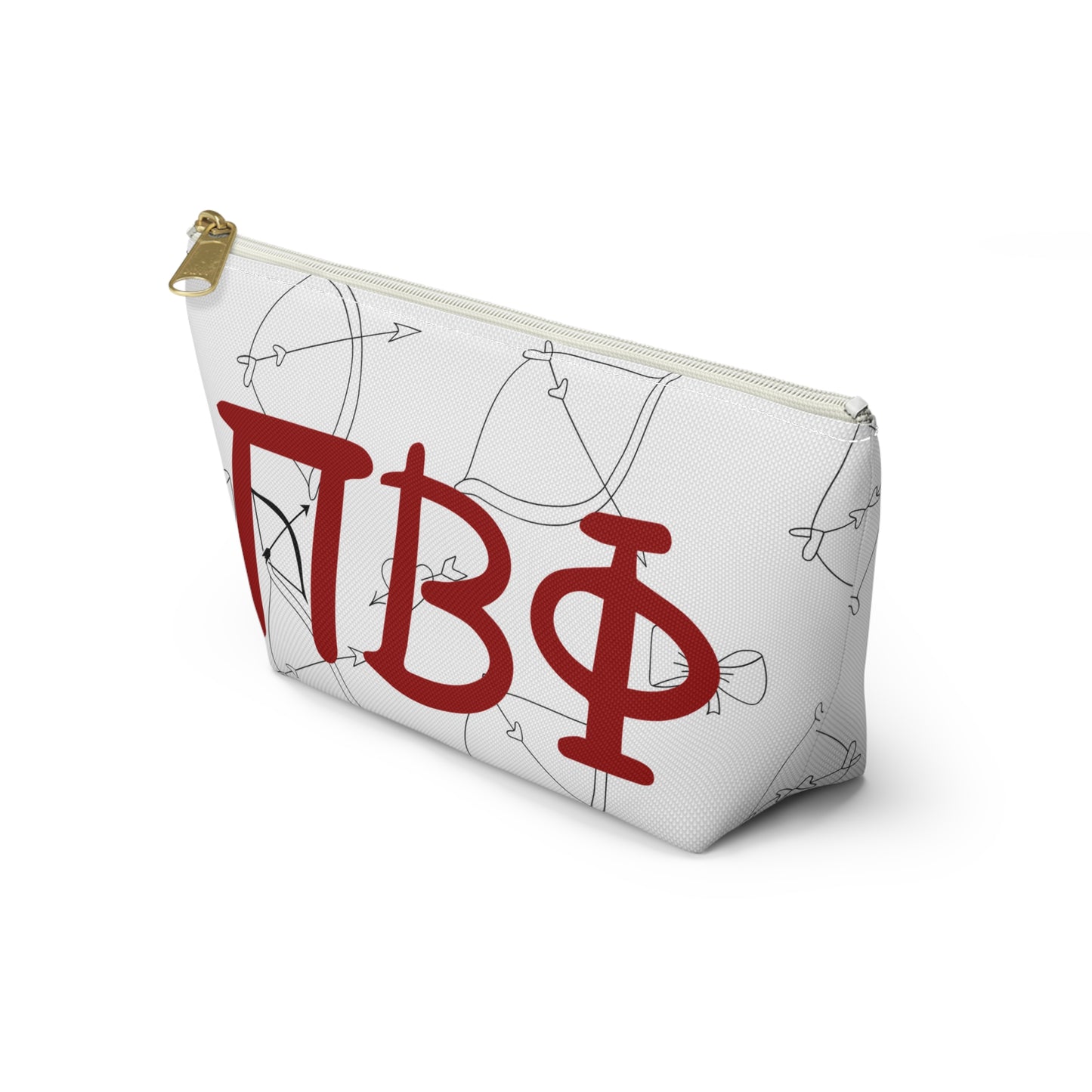 Pi Beta Phi Stylish Accessory Pouch, Personalized Cosmetic Bag, Ideal Gift for Friends, Perfect for School, Travel & Organization