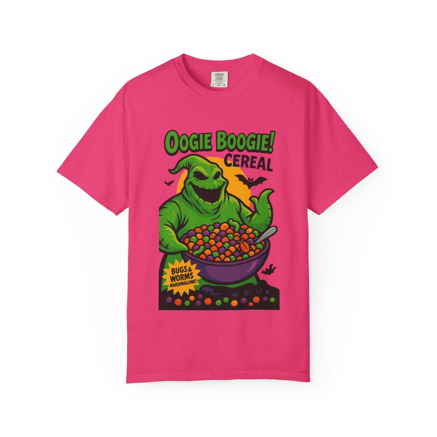 Oogie Boogie Cereal Unisex T-Shirt, Halloween Tee, Cartoon Apparel, Gifts for Fans, Unique Graphic Shirt, Spooky Style