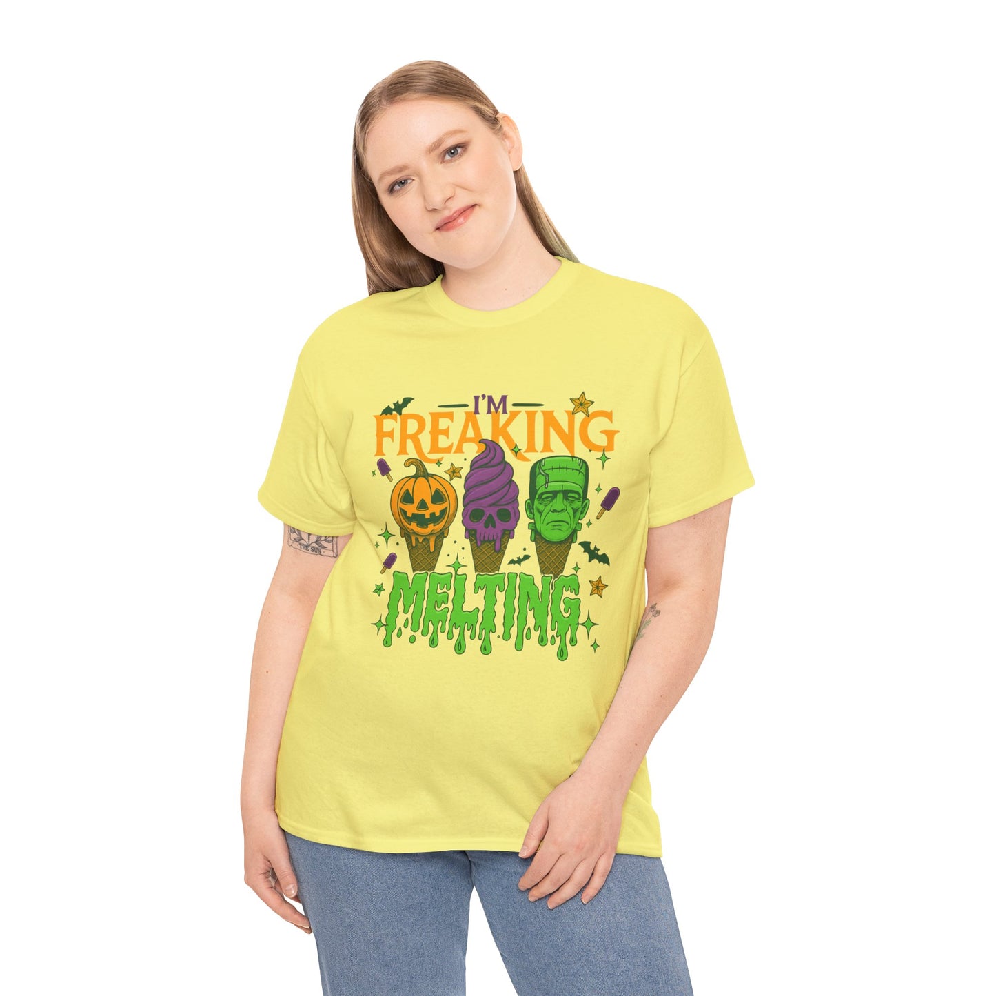 Halloween Unisex Heavy Cotton Tee, Fun Fall Shirt, Halloween Costume Top, Spooky Party Tee, Trick or Treat Apparel