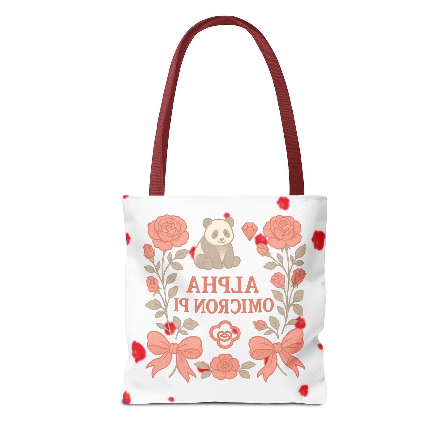 Floral Alpha Omicron Pi Tote Bag, Sorority Tote, Gift for Sisters, College Bag, Cute Everyday Tote