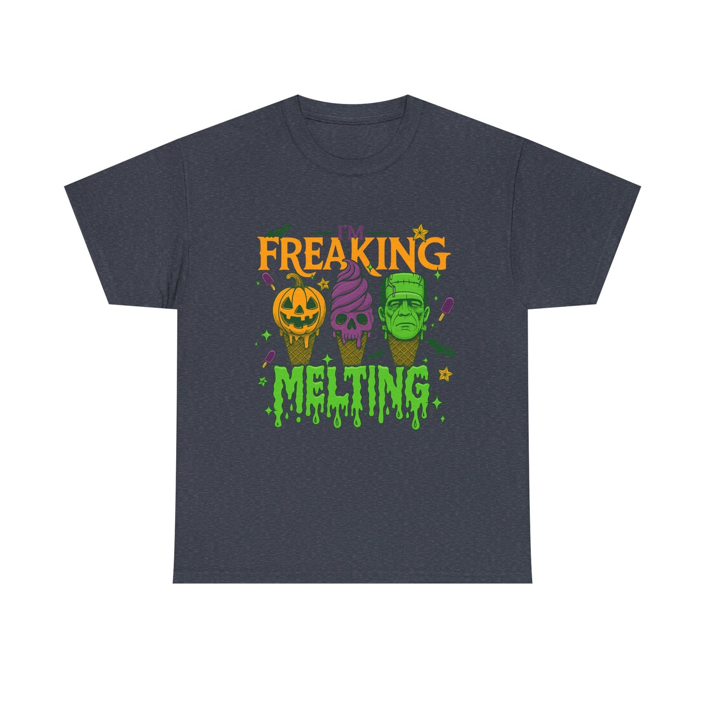 Halloween Unisex Heavy Cotton Tee, Fun Fall Shirt, Halloween Costume Top, Spooky Party Tee, Trick or Treat Apparel