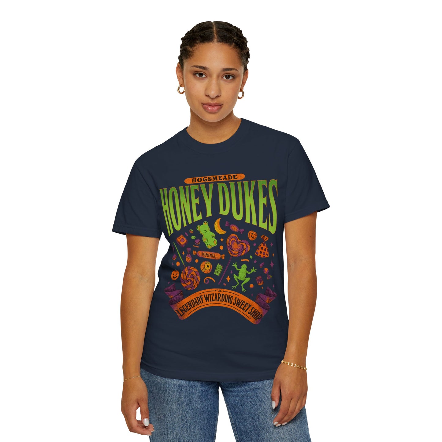 Honey Dukes Wizarding T-Shirt | Unisex Garment-Dyed Tee, Perfect for Fans, Gifts, Celebrations, Cosplay, and Everyday Wear