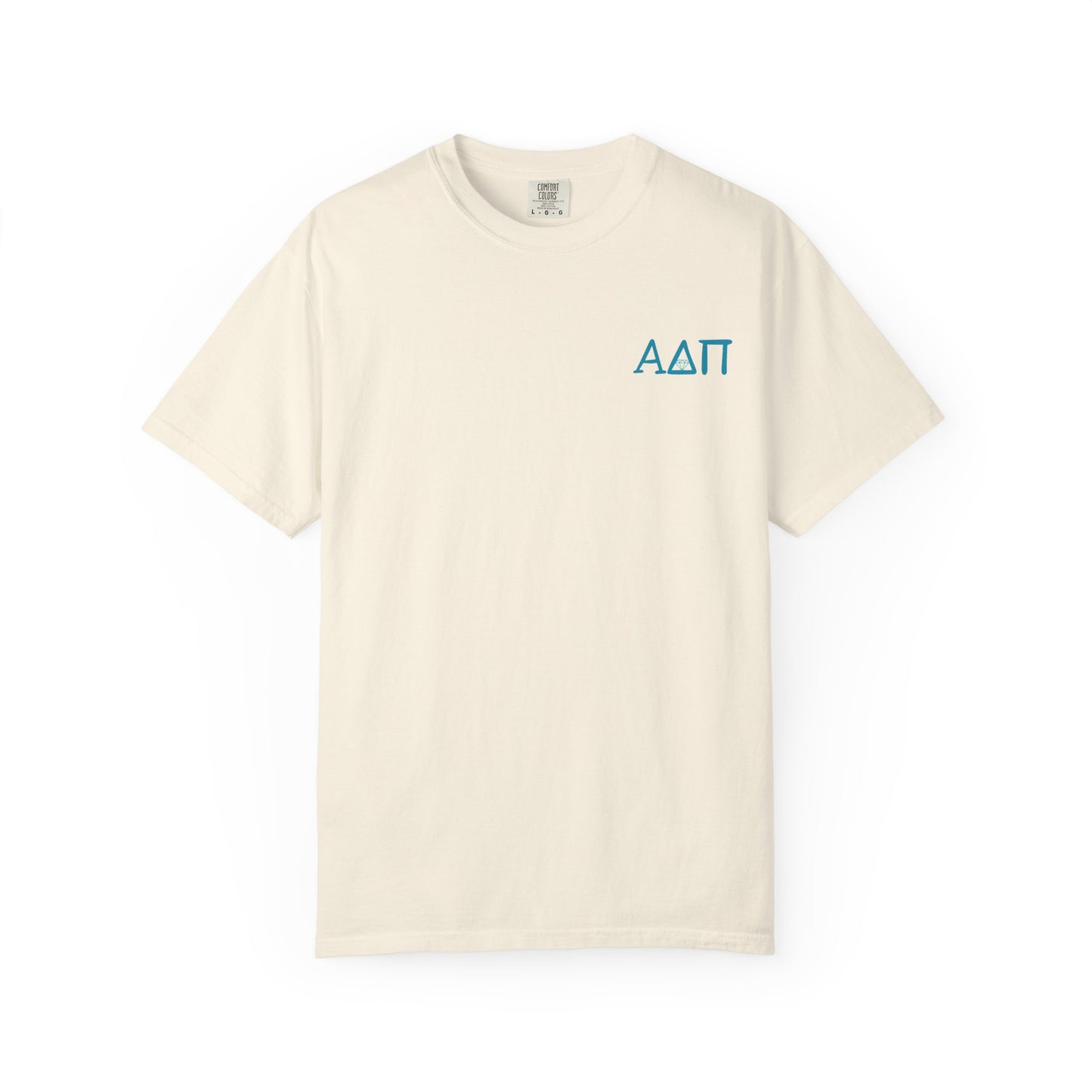 Alpha Delta Pi T-Shirt, Sorority Shirt, College Apparel, Greek Life Gift, Unisex Garment-Dyed Tee