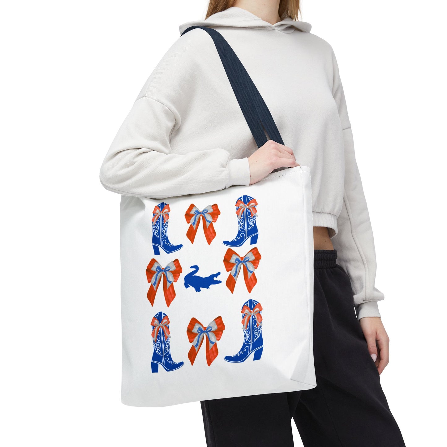 FL gators game day tote bag, UF fan gift, UF alumni, graduation gift, college student gift, chomp! chomp!, florida fan gift, florida game day, go gators