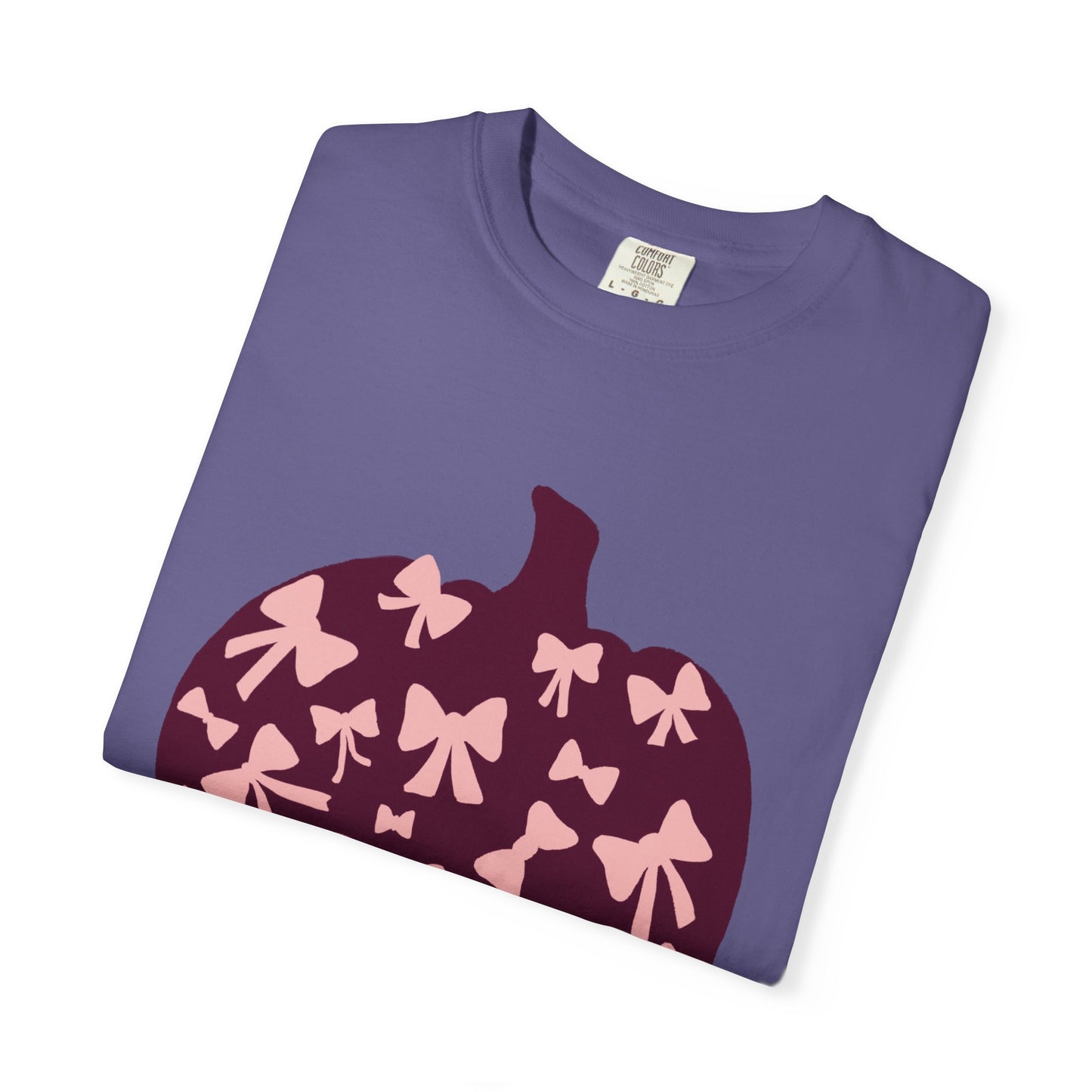 Pumpkin Bow Graphic Tee | Unisex Fall T-Shirt, Halloween Top, Cute Autumn Shirt, Gift for Her, Festival Wear