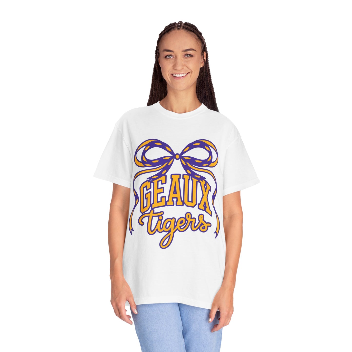Géaux Tigers Garment-Dyed T-Shirt, Unisex Tee, LSU Spirit Wear, College Apparel, Game Day Outfit, Casual Style