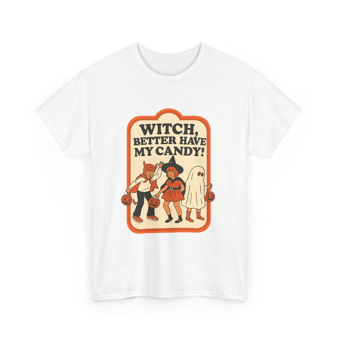 Halloween Witch Candy Tee - Unisex Cotton Shirt