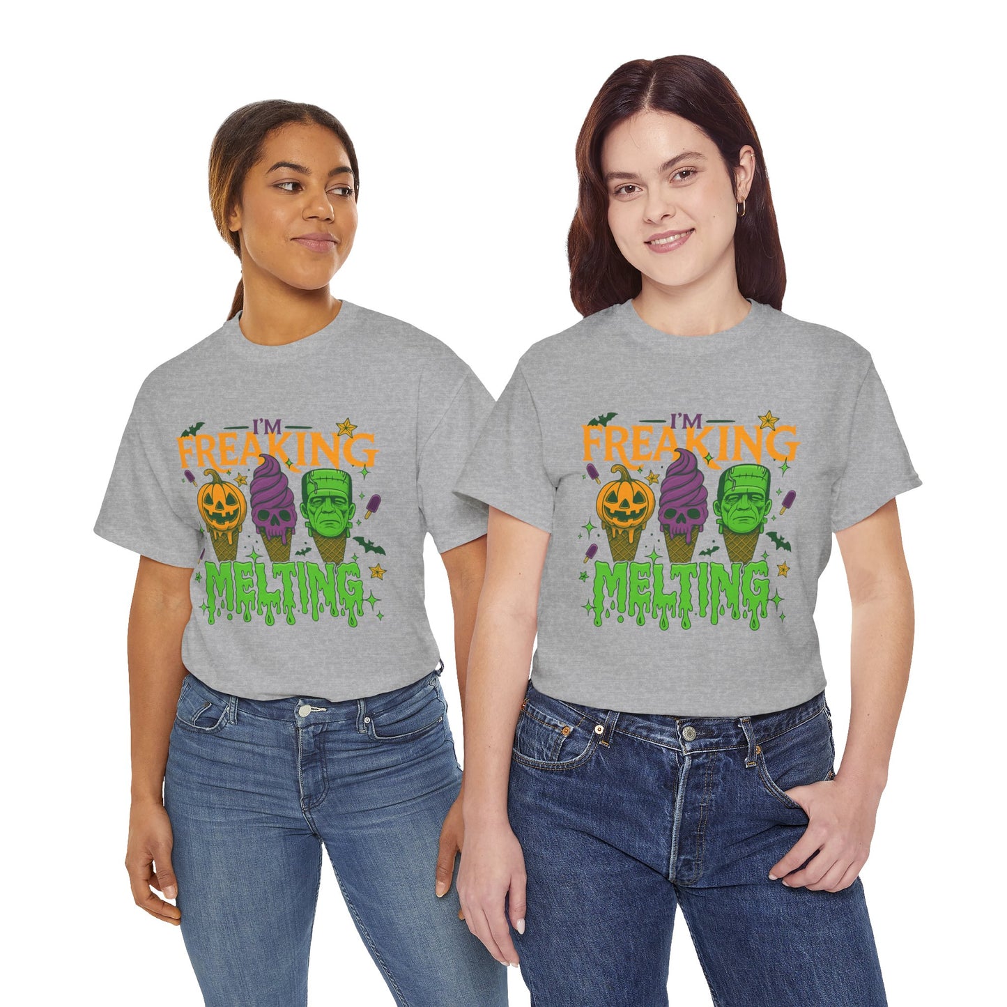 Halloween Unisex Heavy Cotton Tee, Fun Fall Shirt, Halloween Costume Top, Spooky Party Tee, Trick or Treat Apparel