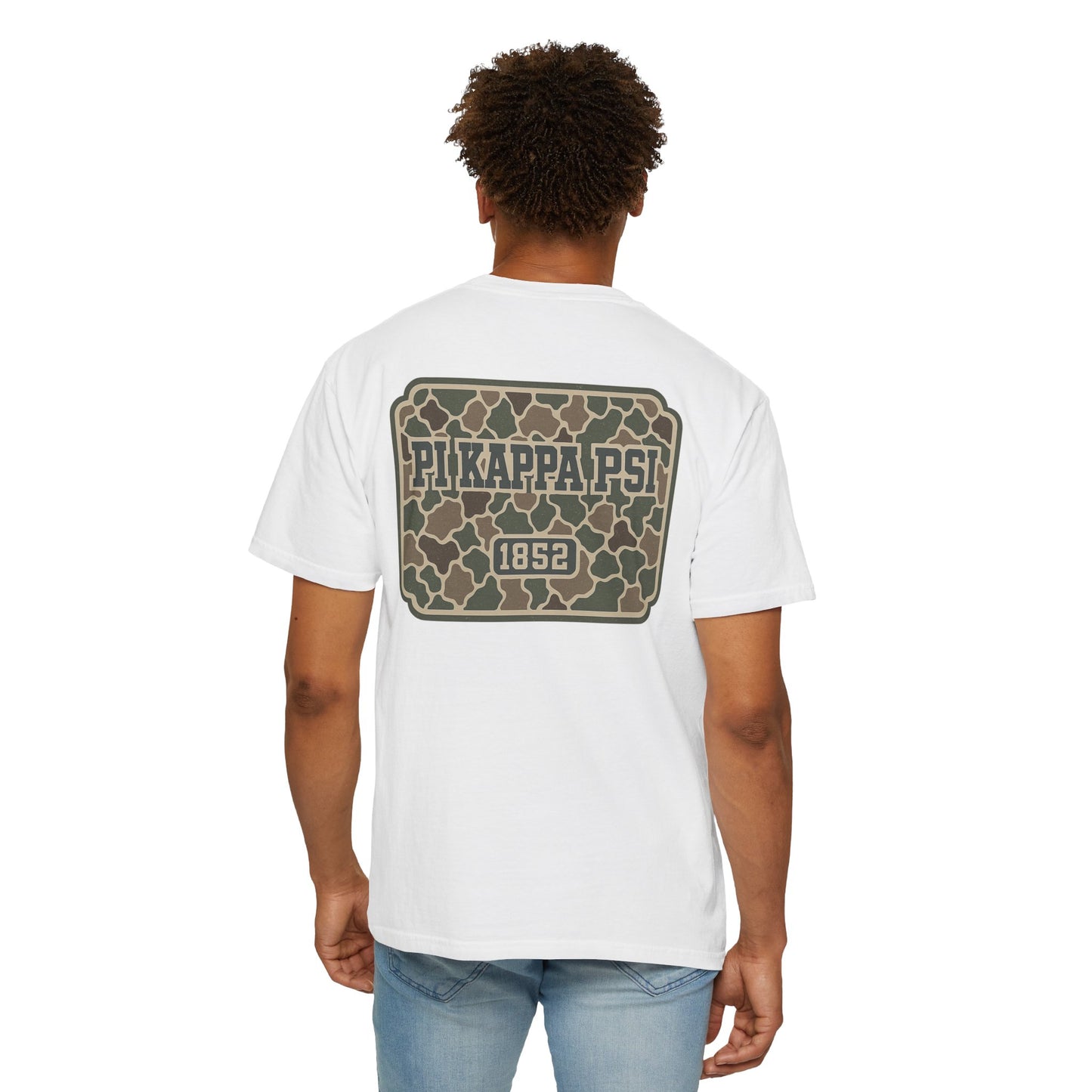 Unisex Garment-Dyed T-shirt with PiKappaPsi Design, Casual Tee, College Apparel, Greek Life Shirt, Unique Gift, Brotherhood T-shirt