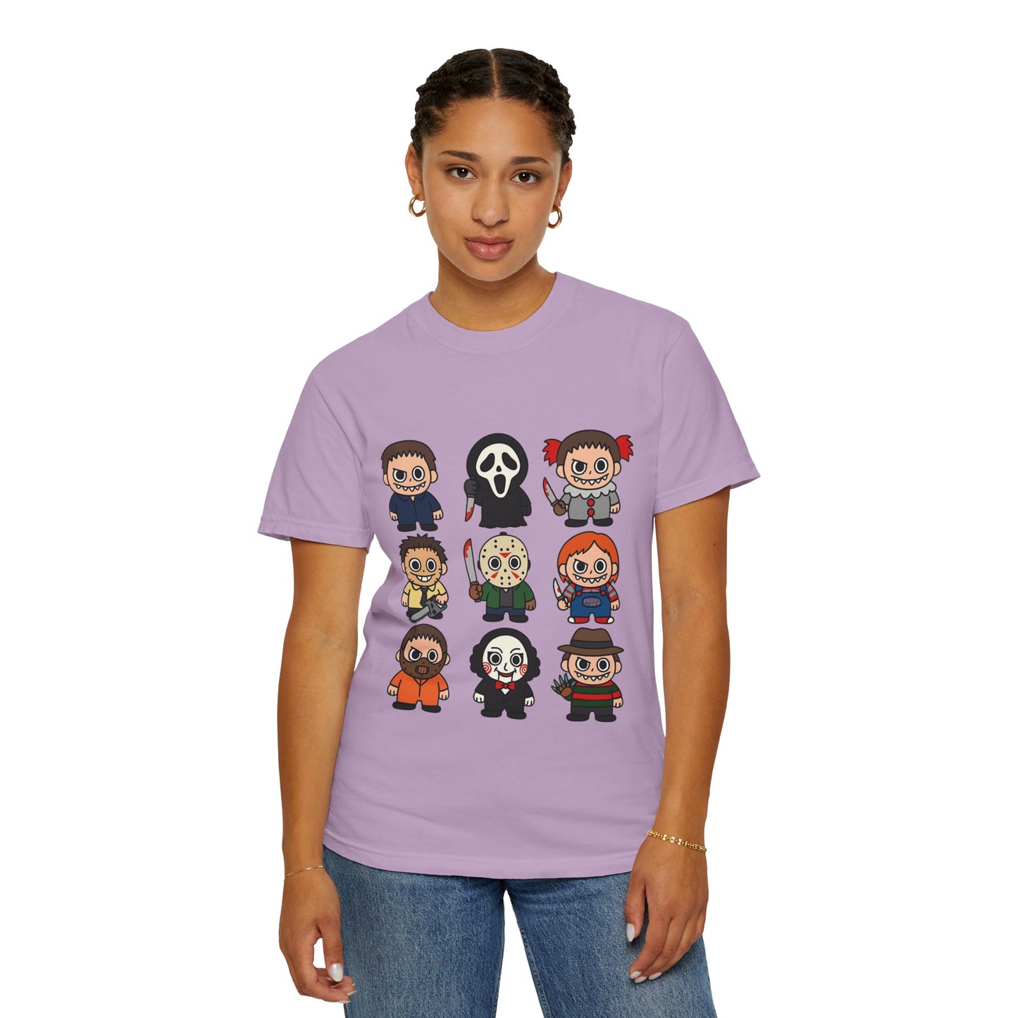 Pop Culture Horror Character T-Shirt, Unisex Tee, Halloween Tee, Horror Movie Merch, Funny Graphic Shirt, Gift for Horror Fans
