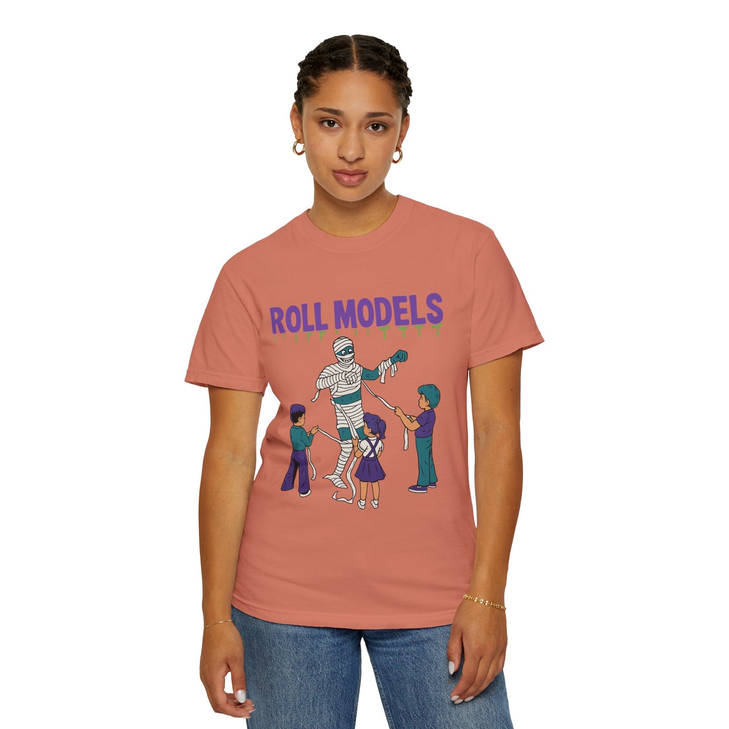Mummy Roll Models T-Shirt, Cute Halloween Shirt, Kids Costume Tee, Family Fun Outfit, Retro Graphic Top, Vintage Style Tee