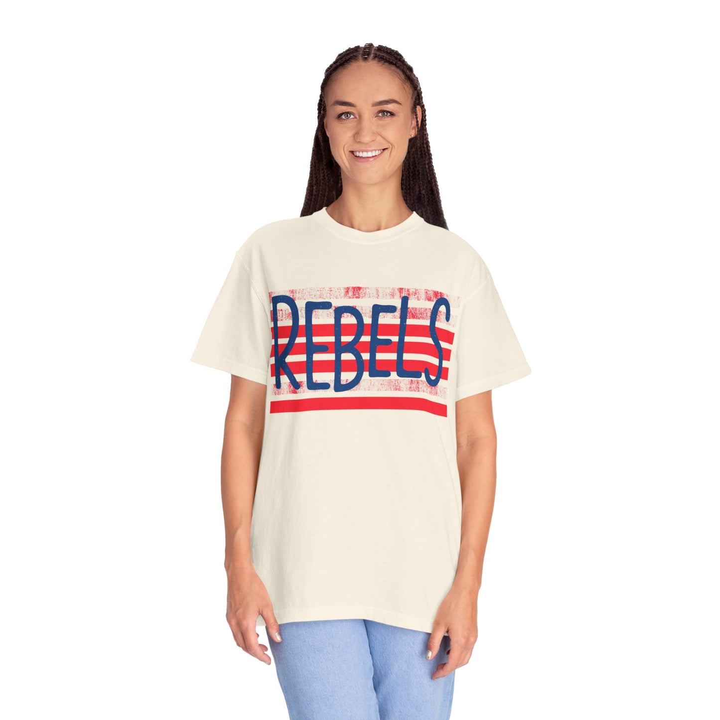 Rebels T-Shirt, Vintage Style Tee, Unisex Graphic Shirt, Summer Fashion, Independence Day Apparel, Football Game Day, Hotty Toddy