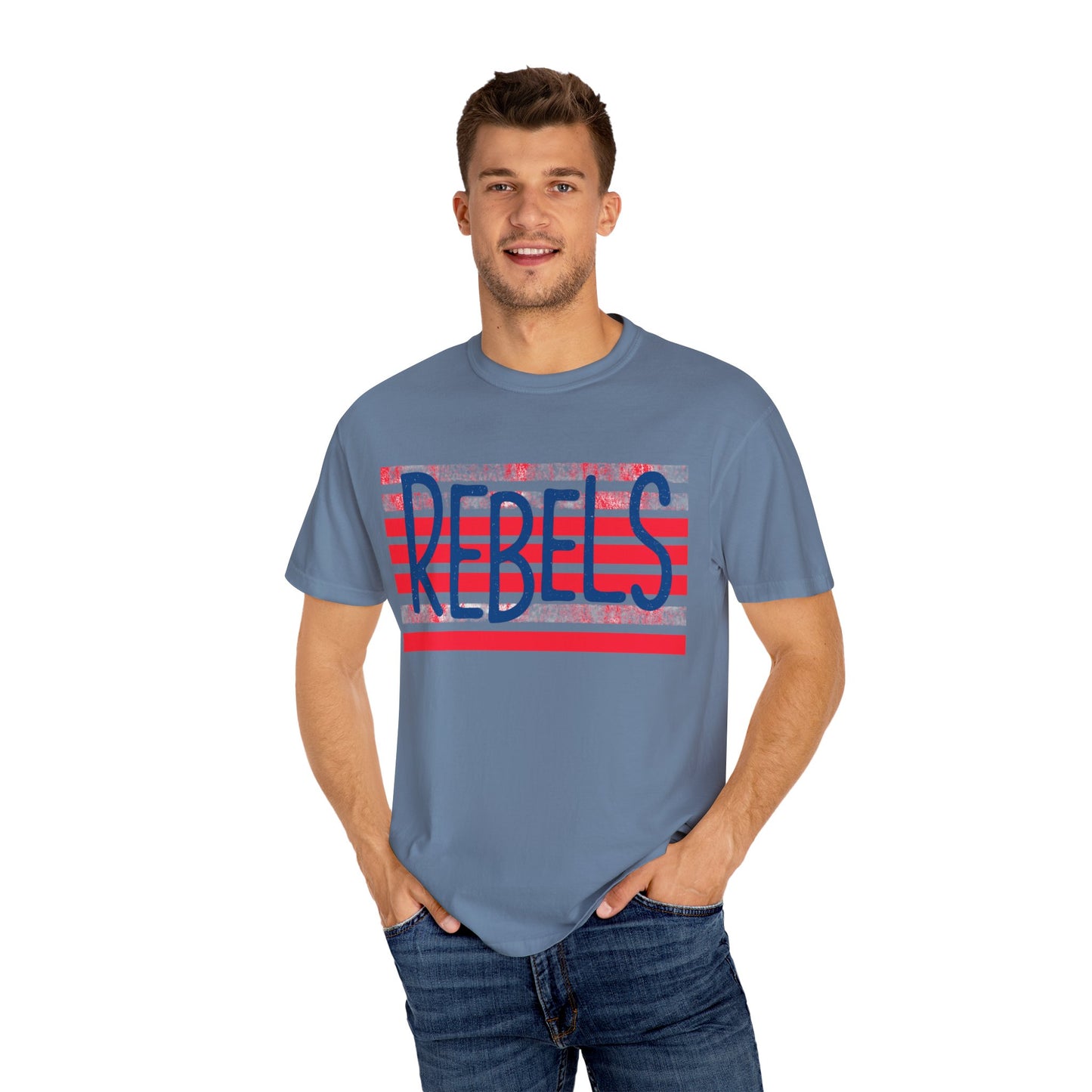 Rebels T-Shirt, Vintage Style Tee, Unisex Graphic Shirt, Summer Fashion, Independence Day Apparel, Football Game Day, Hotty Toddy