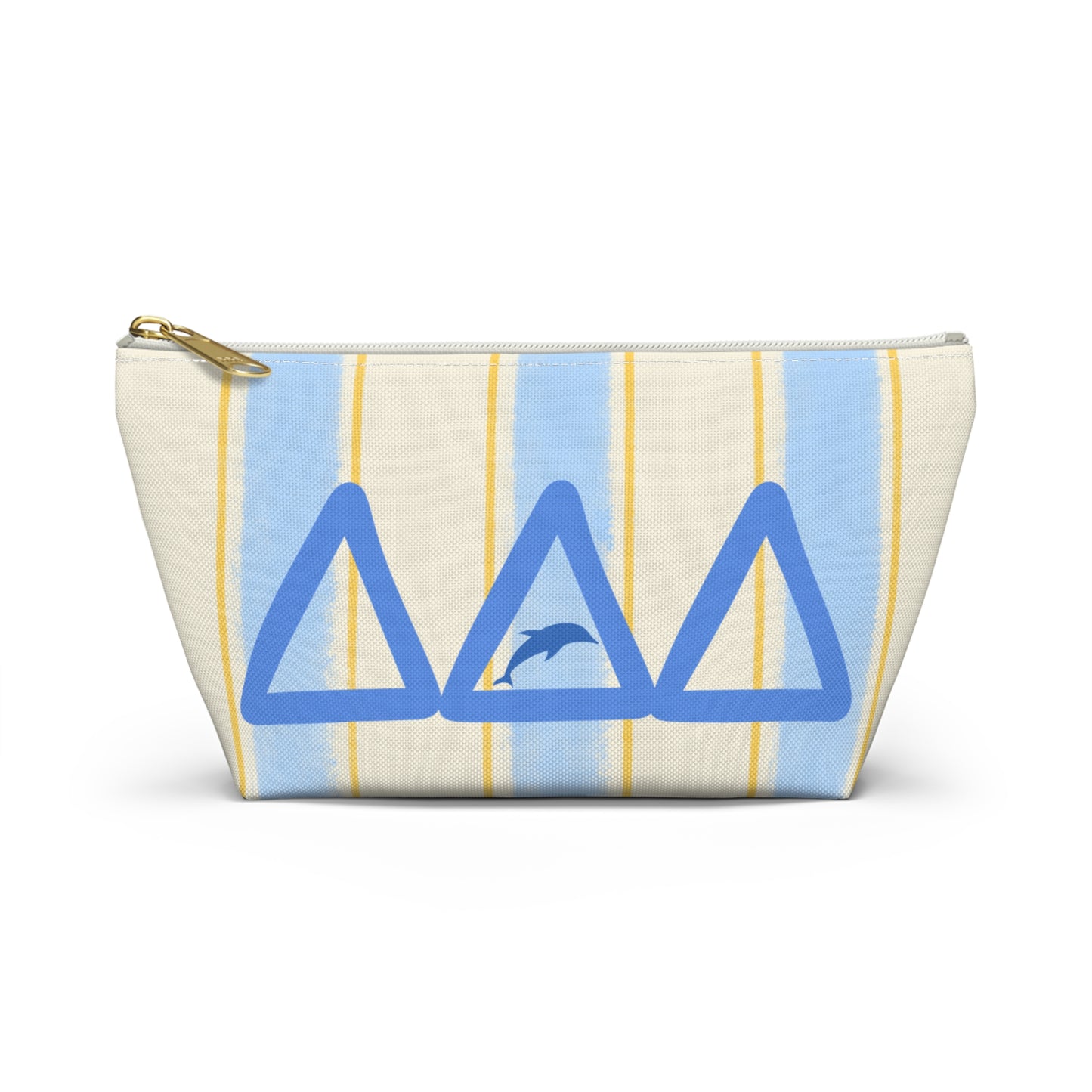 DDD Chic Dolphin Print Accessory Pouch, Cosmetic Bag, Travel Organizer, Beach Essentials, Summer Vibes, Gift for Her