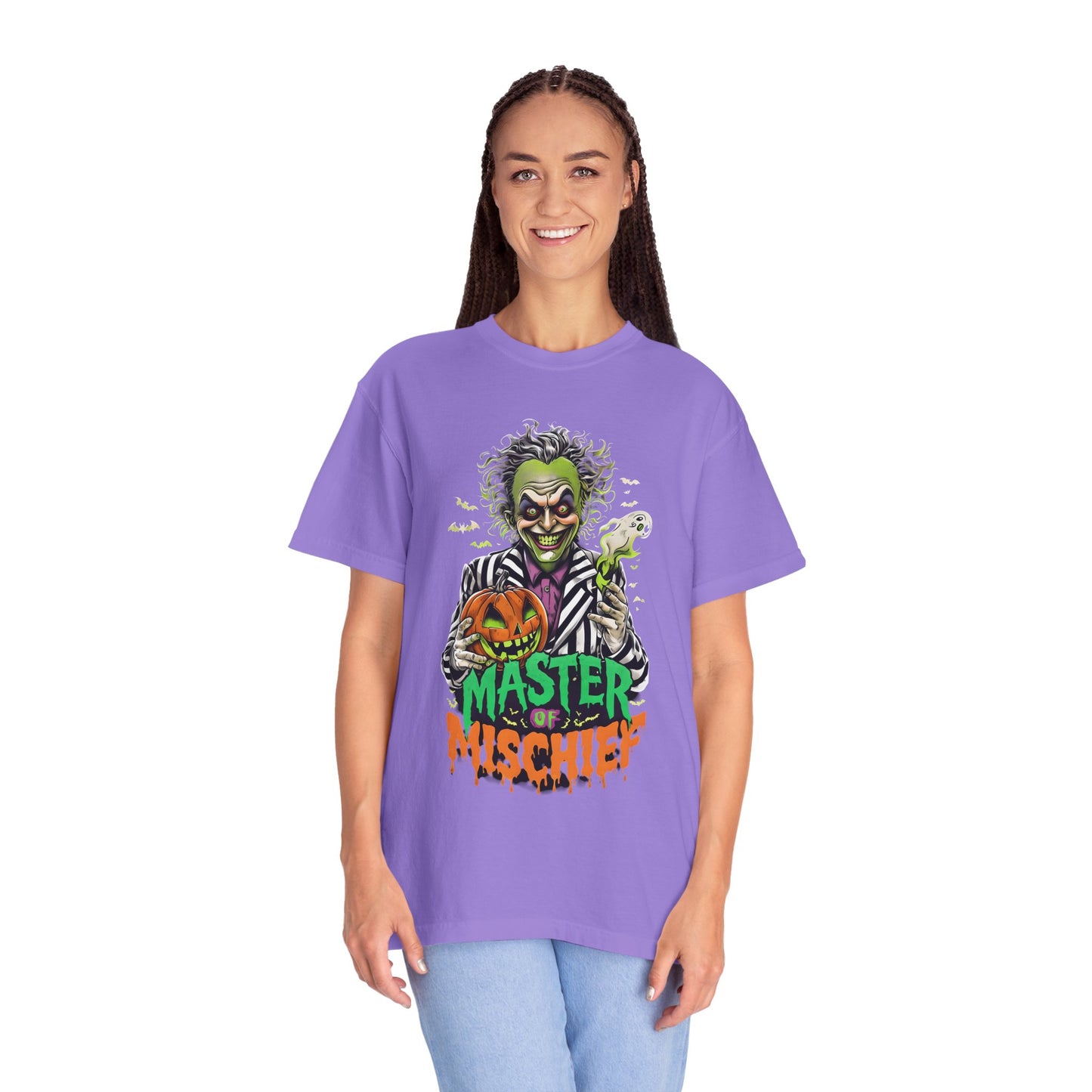 Master of Mischief Unisex T-Shirt, Halloween Party Shirt, Costume Tee, Spooky Gift, Fall Apparel, Graphic Tee