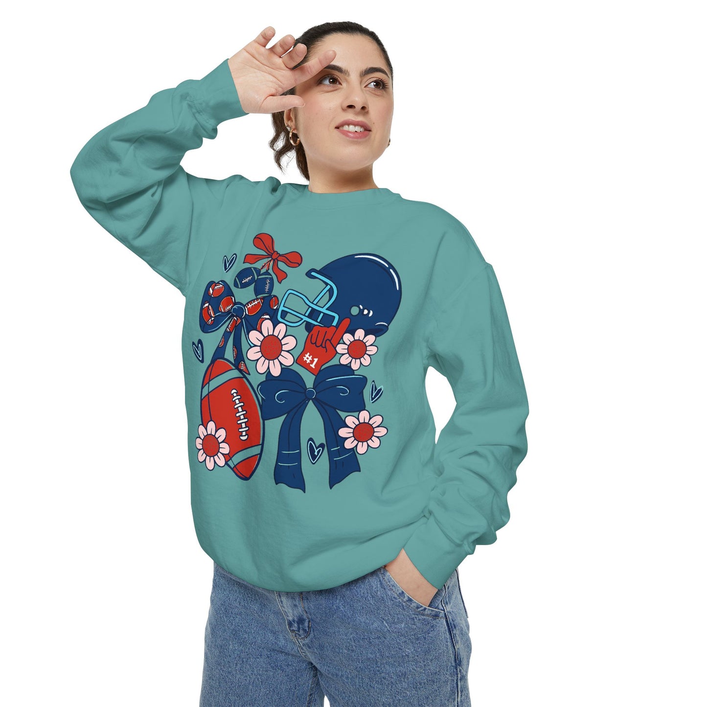 Football Game Day Unisex Sweatshirt - Comfort Colors