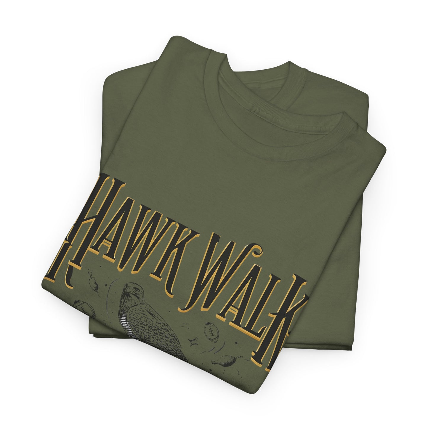 Hawk Walk Tailgate Tee, Unisex Cotton Shirt, Outdoor Event T-Shirt, Festival Wear, Bird Lover Gift, Sports Gathering Apparel