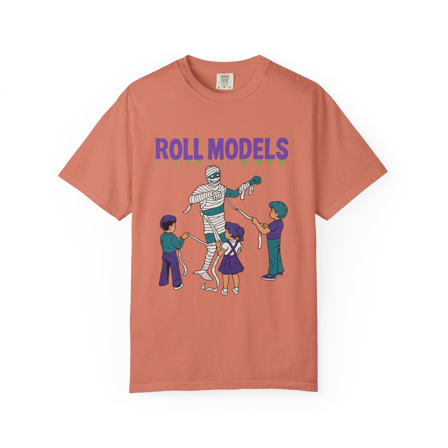 Mummy Roll Models T-Shirt, Cute Halloween Shirt, Kids Costume Tee, Family Fun Outfit, Retro Graphic Top, Vintage Style Tee