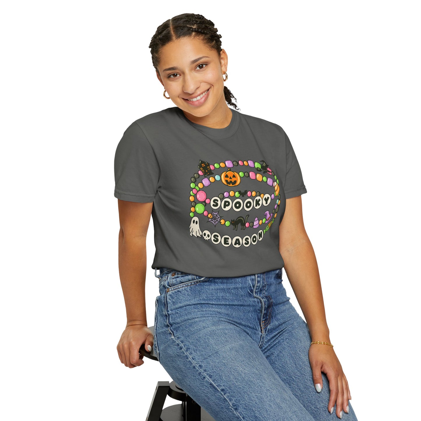 Spooky Season Friendship Bracelet T-shirt | Halloween Fun, Unisex Tee