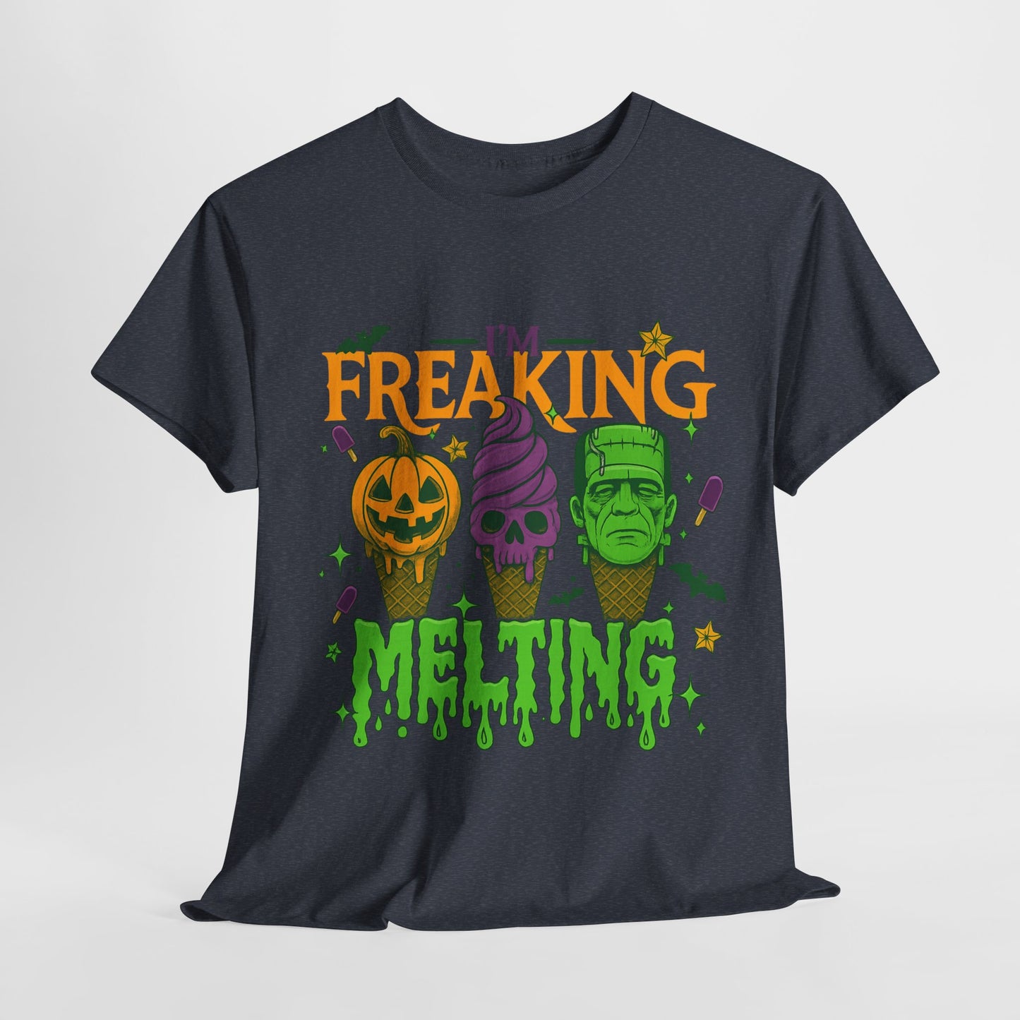 Halloween Unisex Heavy Cotton Tee, Fun Fall Shirt, Halloween Costume Top, Spooky Party Tee, Trick or Treat Apparel