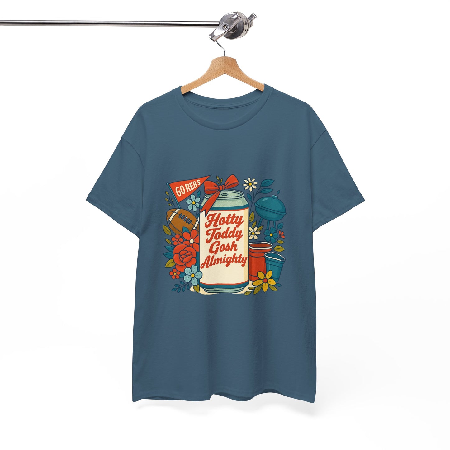 Hotty Toddy Heavy Cotton Tee - Unisex Graphic T-Shirt, Casual Wear, College Apparel, Gift for Students, Spring Break Fashion
