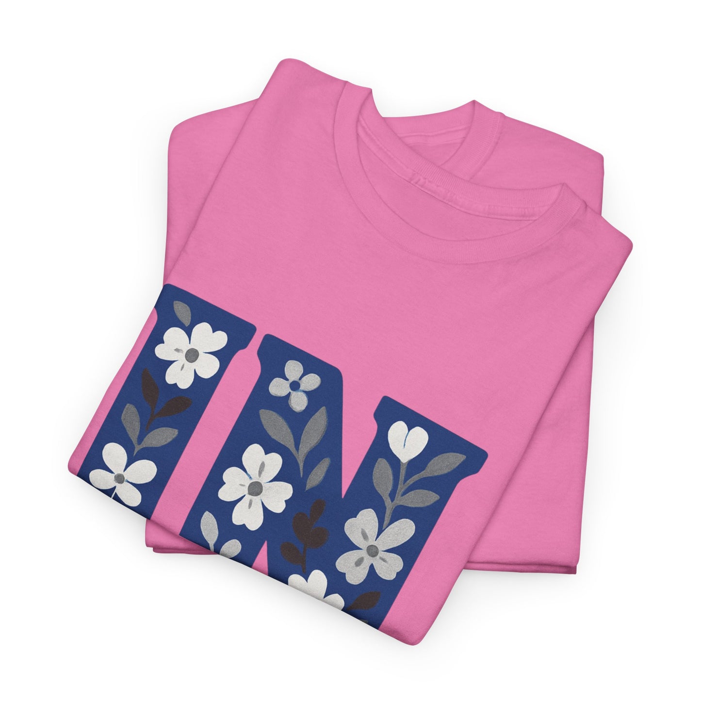 Floral Colts Tee | Unisex Heavy Cotton Tee for Sports Fans, Indiana Pride
