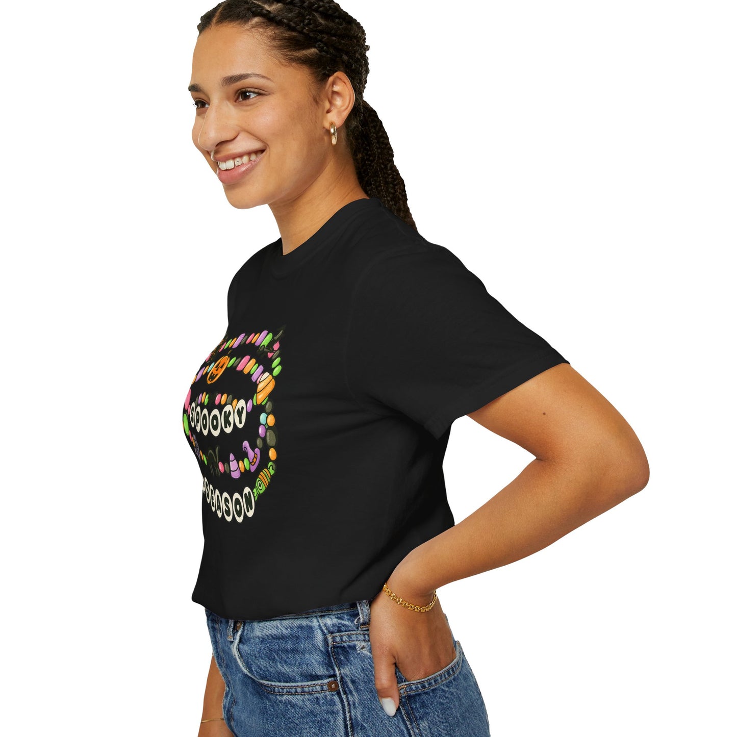 Spooky Season Friendship Bracelet T-shirt | Halloween Fun, Unisex Tee