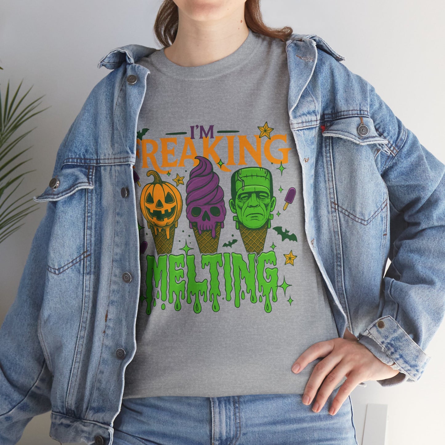 Halloween Unisex Heavy Cotton Tee, Fun Fall Shirt, Halloween Costume Top, Spooky Party Tee, Trick or Treat Apparel