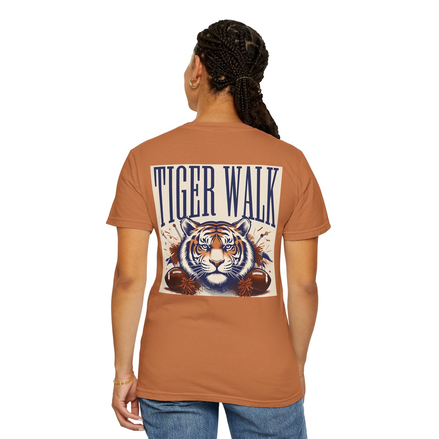 War Eagle Tiger Walk Unisex T-Shirt, Casual Tee, College Apparel, Game Day Shirt, Sports Fan Gear, Gift for Auburn Fans