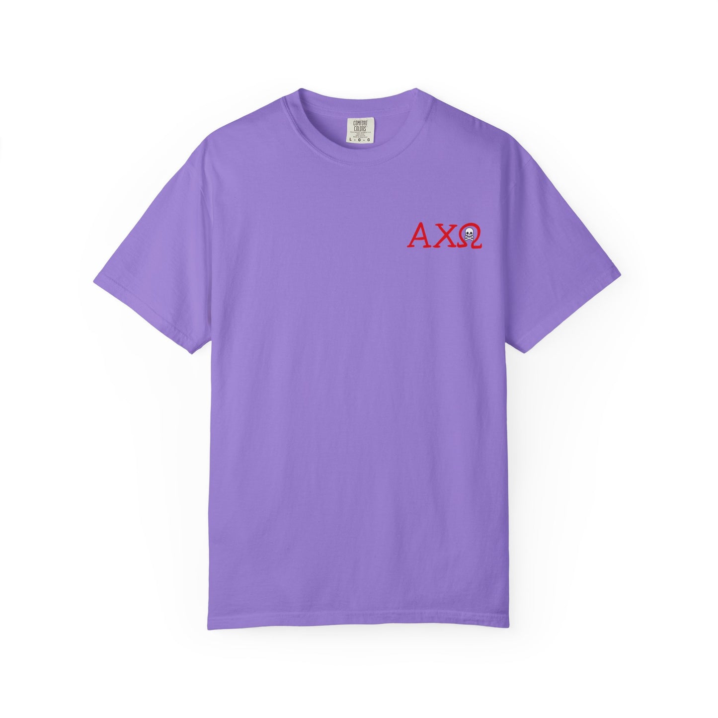 Alpha Chi Omega Garment-Dyed T-shirt, Unisex College Apparel, Sorority Shirt, Graduation Gift, Vintage Style Tee