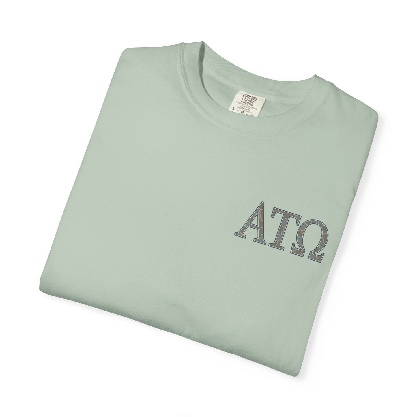 AlphaTauOmega Garment-Dyed T-shirt | Unisex Casual Tee for Fraternity Events, Gifts, College Life, Brotherhood, Greek Life