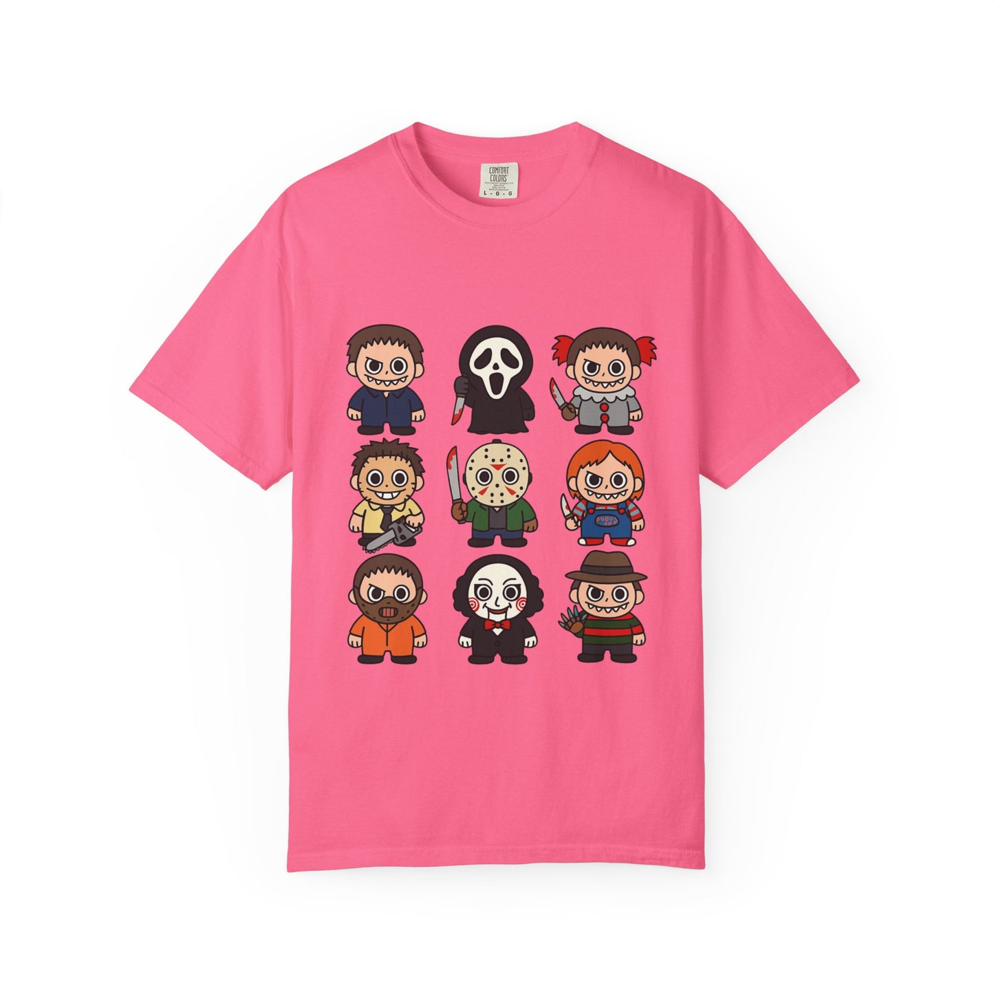 Pop Culture Horror Character T-Shirt, Unisex Tee, Halloween Tee, Horror Movie Merch, Funny Graphic Shirt, Gift for Horror Fans