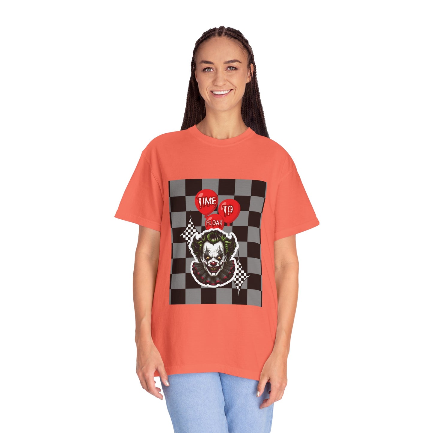 Creepy Clown Graphic T-Shirt, Halloween Costume Tee, Unisex Horror Shirt, Fun Gift for Fans, Graphic Novelty Wear, Casual Outfit