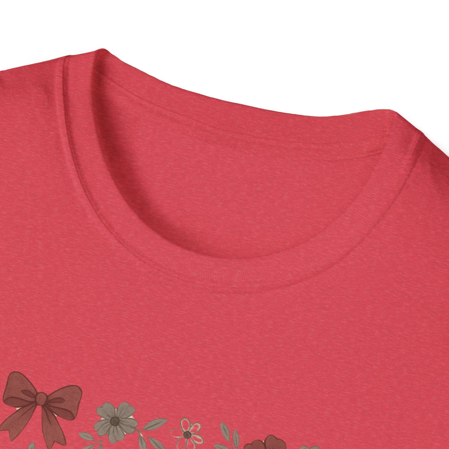 Texas Floral Unisex Softstyle T-Shirt, Vintage Texas Tee, Texas Pride Shirt, Casual Wear, Gift for Texas Lovers, Holiday T-Shirt