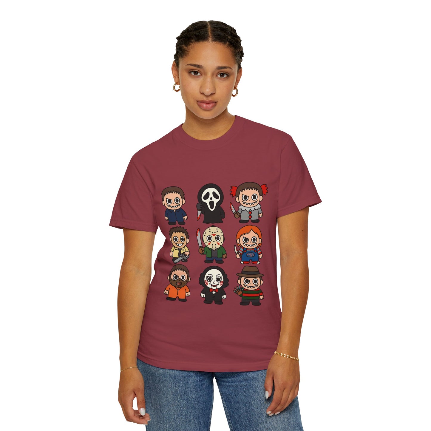 Pop Culture Horror Character T-Shirt, Unisex Tee, Halloween Tee, Horror Movie Merch, Funny Graphic Shirt, Gift for Horror Fans