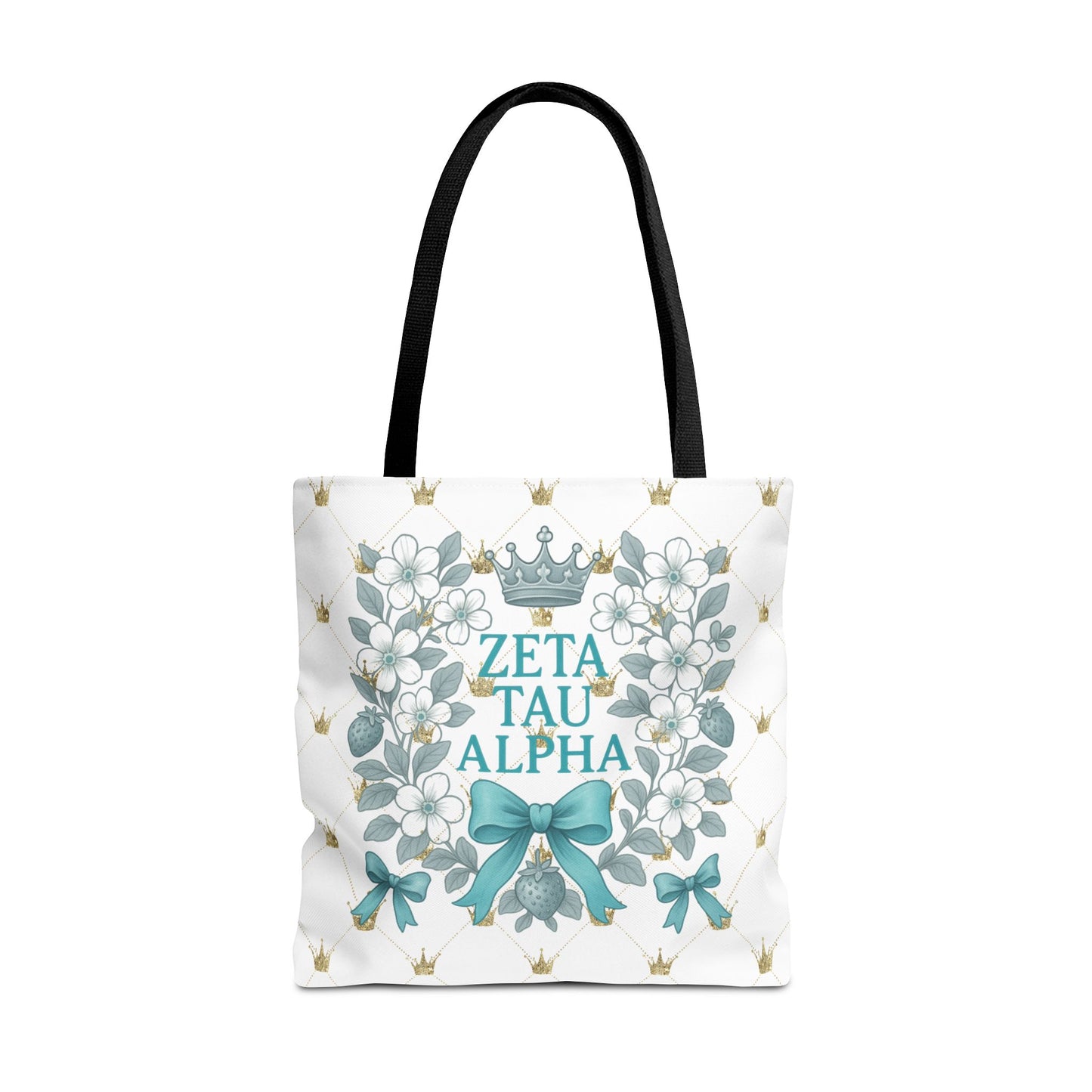 Zeta Tau Alpha Tote Bag | Sorority Bags, Floral Design, Gift for Sisters, Campus Essentials, Personalized Tote