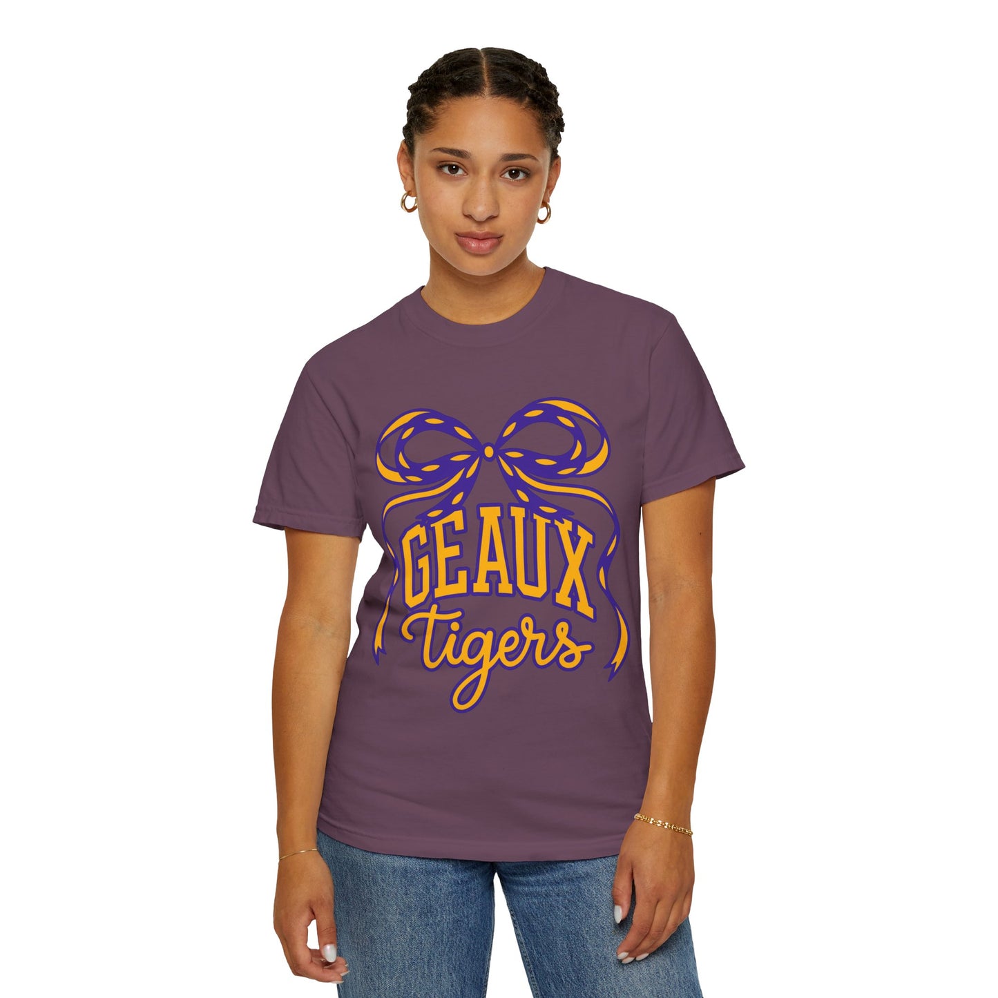 Géaux Tigers Garment-Dyed T-Shirt, Unisex Tee, LSU Spirit Wear, College Apparel, Game Day Outfit, Casual Style