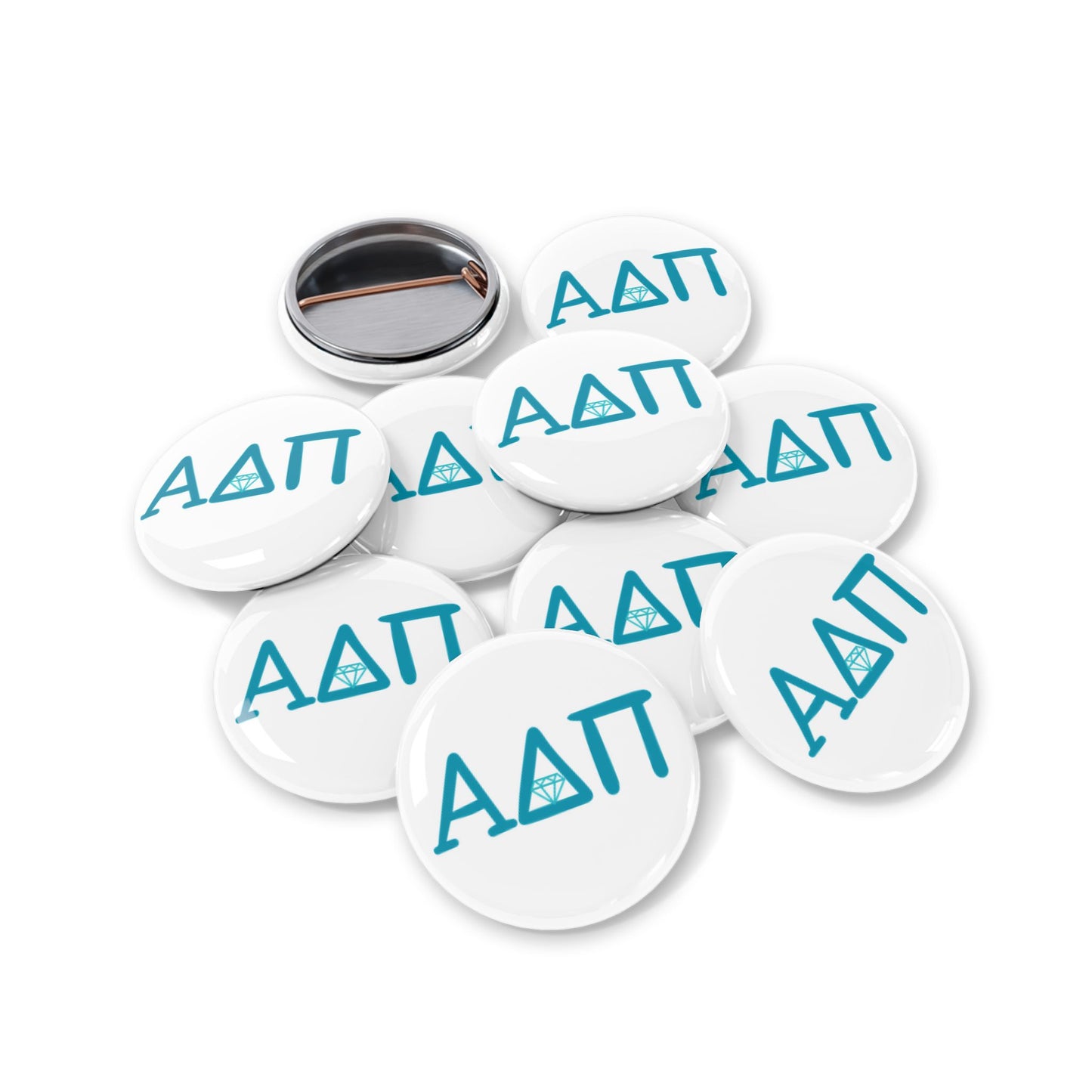 ADPi Custom Round Pins for Fraternity & Sorority | Enamel Badges, College Gear, Gift for Students, Party Favors, Accessory Pins