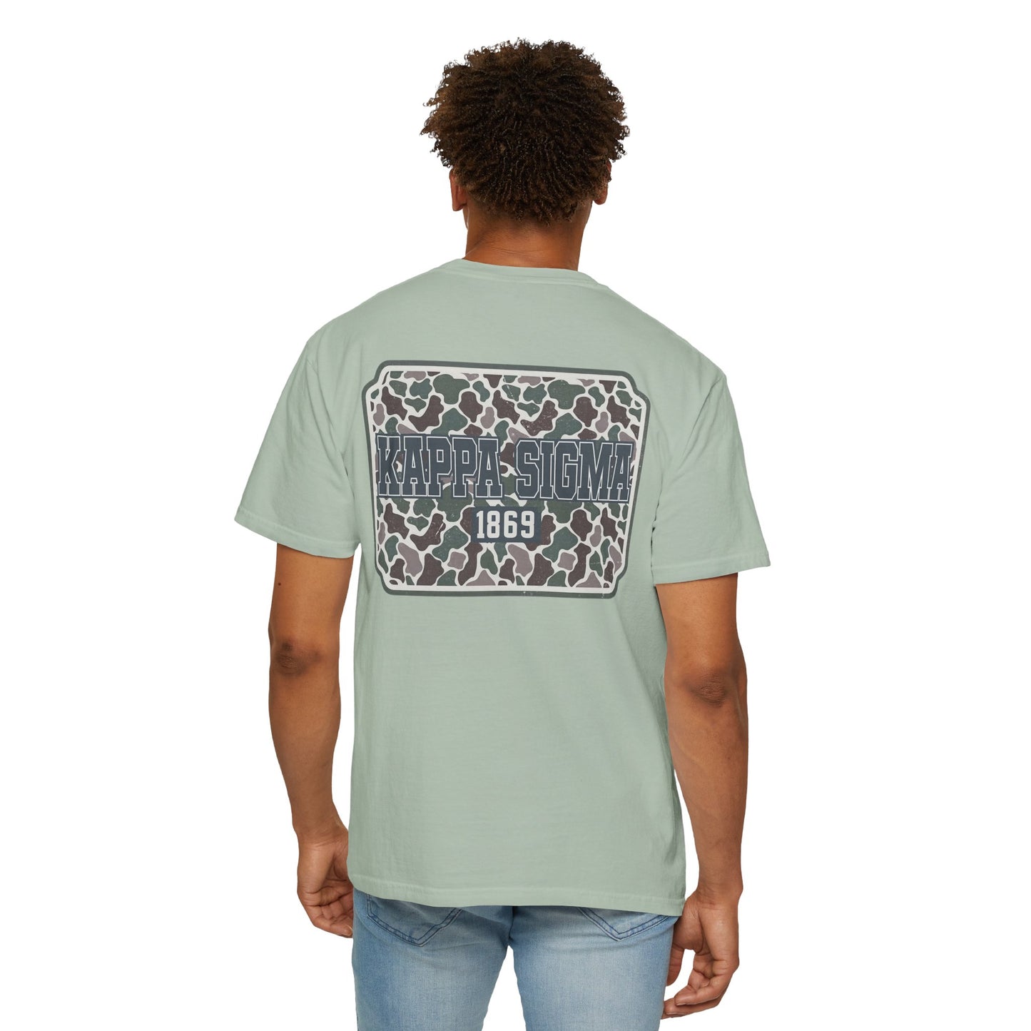 Kappa Sigma Garment-Dyed Unisex T-Shirt, Casual Wear, Greek Life Apparel, College Student Gift, Comfy Streetwear