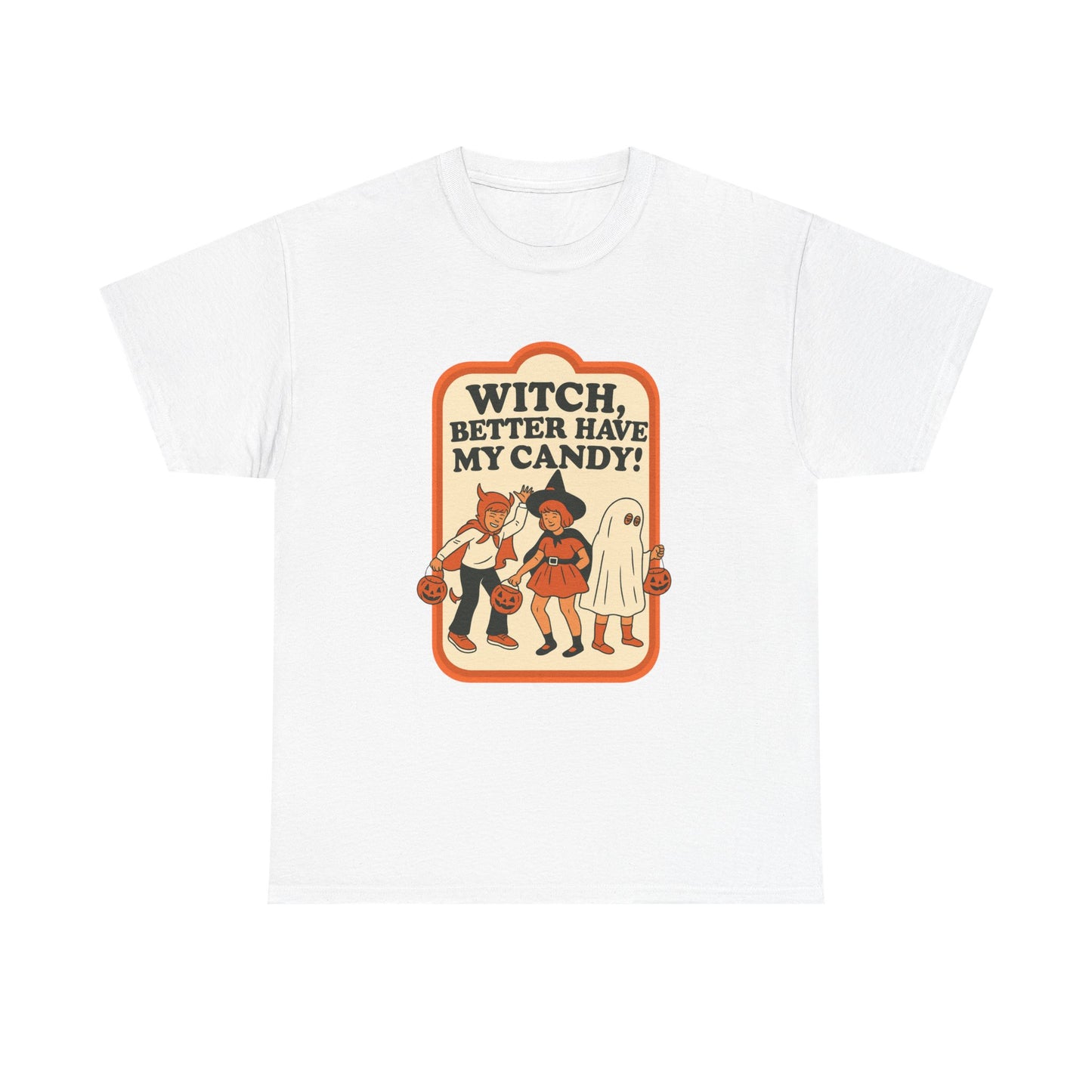 Halloween Witch Candy Tee - Unisex Cotton Shirt