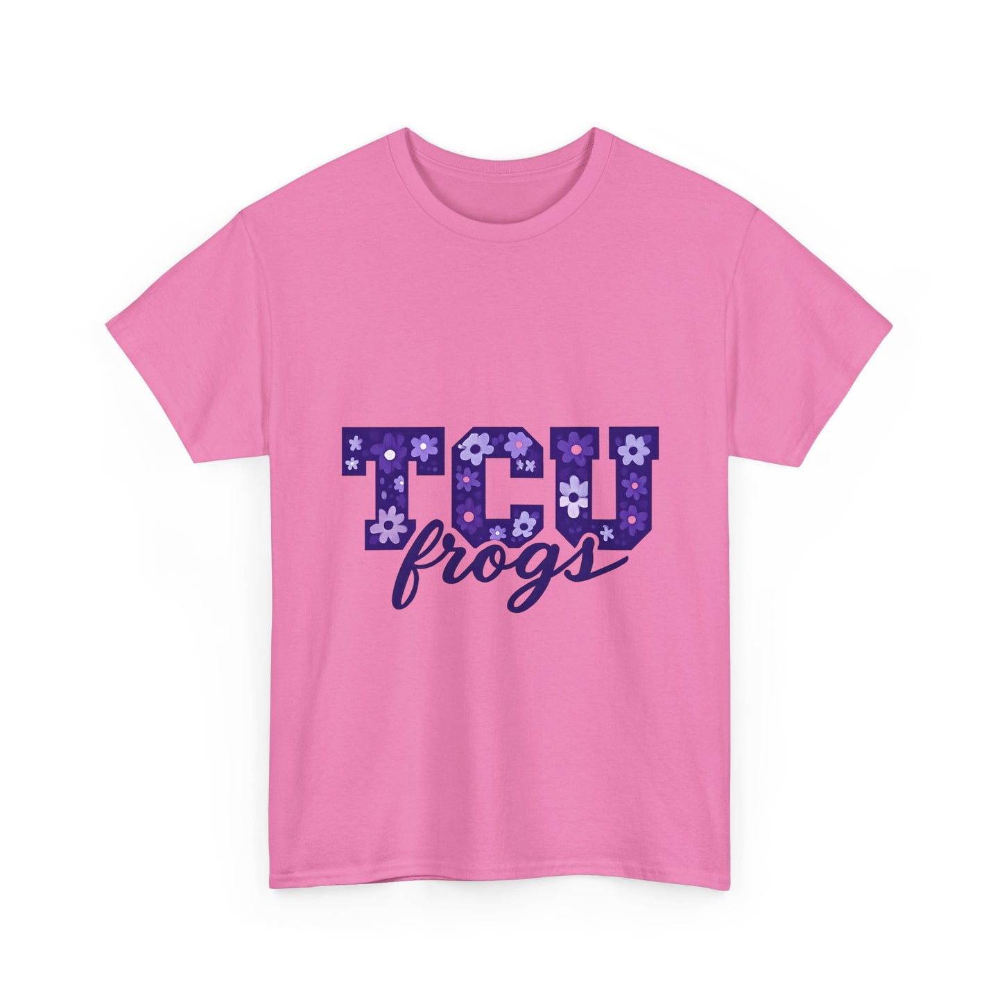TCU Frogs Unisex Heavy Cotton Tee - College Shirt, Student Apparel, Casual Wear, Graduation Gift, Sports Fan Tee