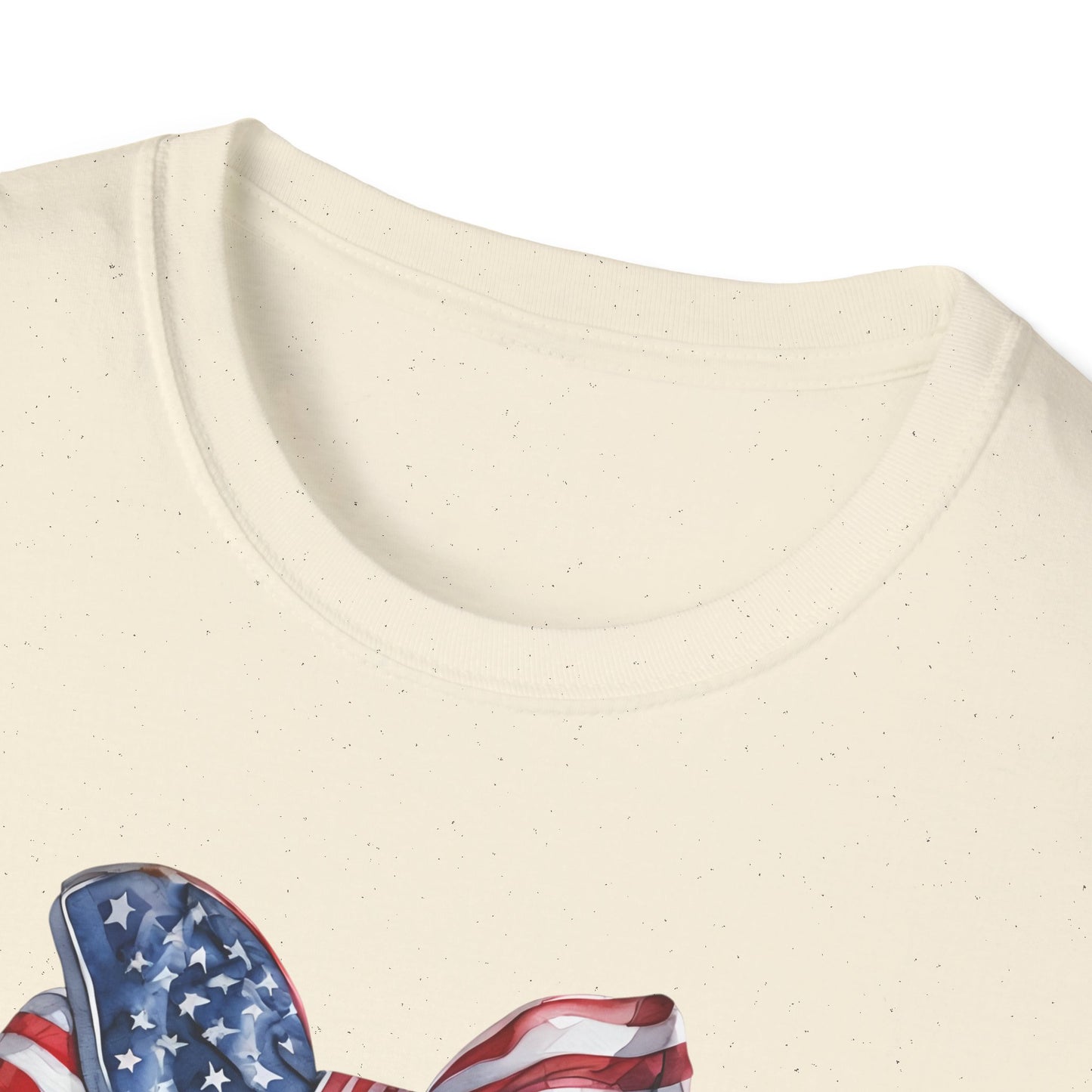 Patriotic Cowboy Boot T-Shirt | Unisex Softstyle Tee for Independence Day