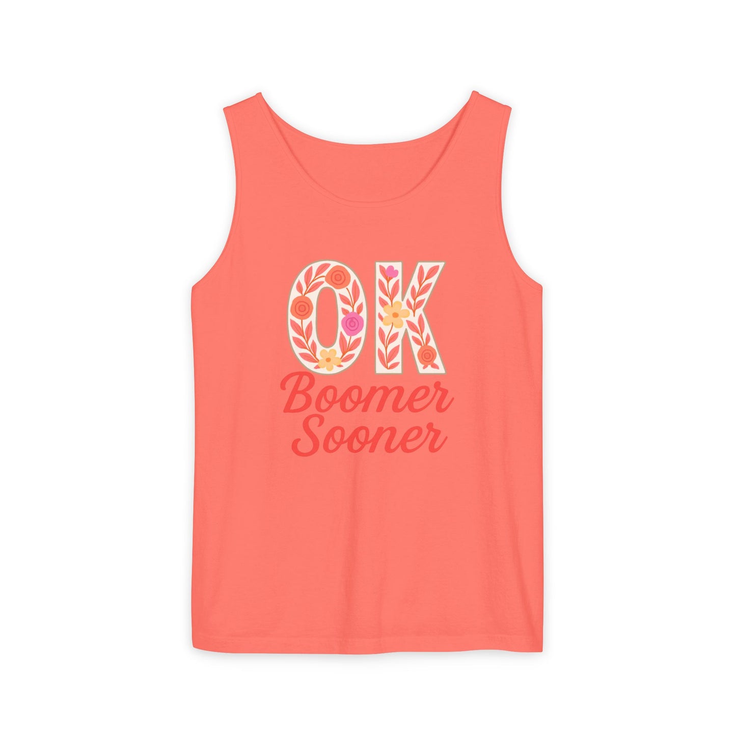 Oklahoma Comfort Colors Tank, Trendy Garment-Dyed Tank Top, OK Boomer Sooner, Casual Summer Wear, Gift for Graduates