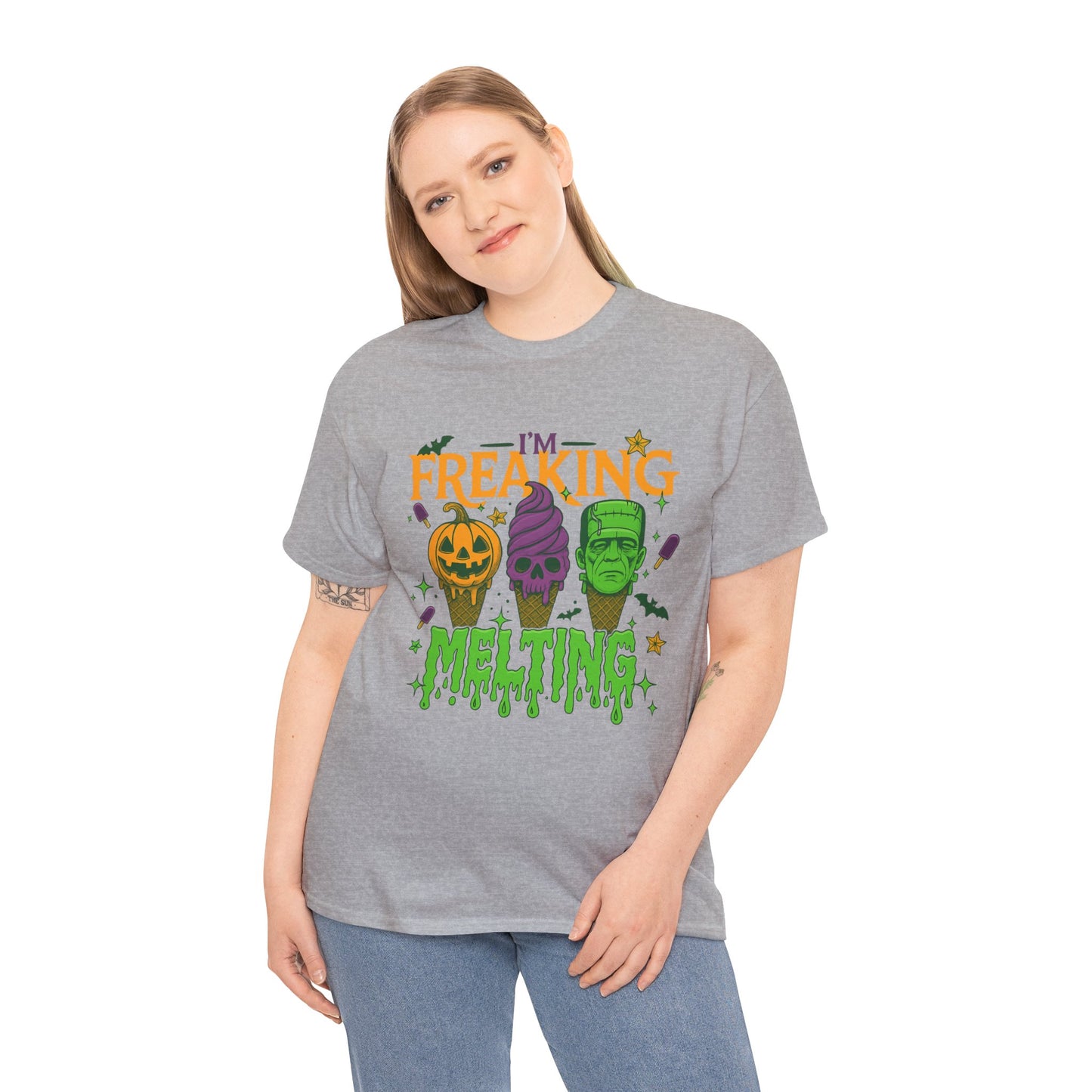 Halloween Unisex Heavy Cotton Tee, Fun Fall Shirt, Halloween Costume Top, Spooky Party Tee, Trick or Treat Apparel